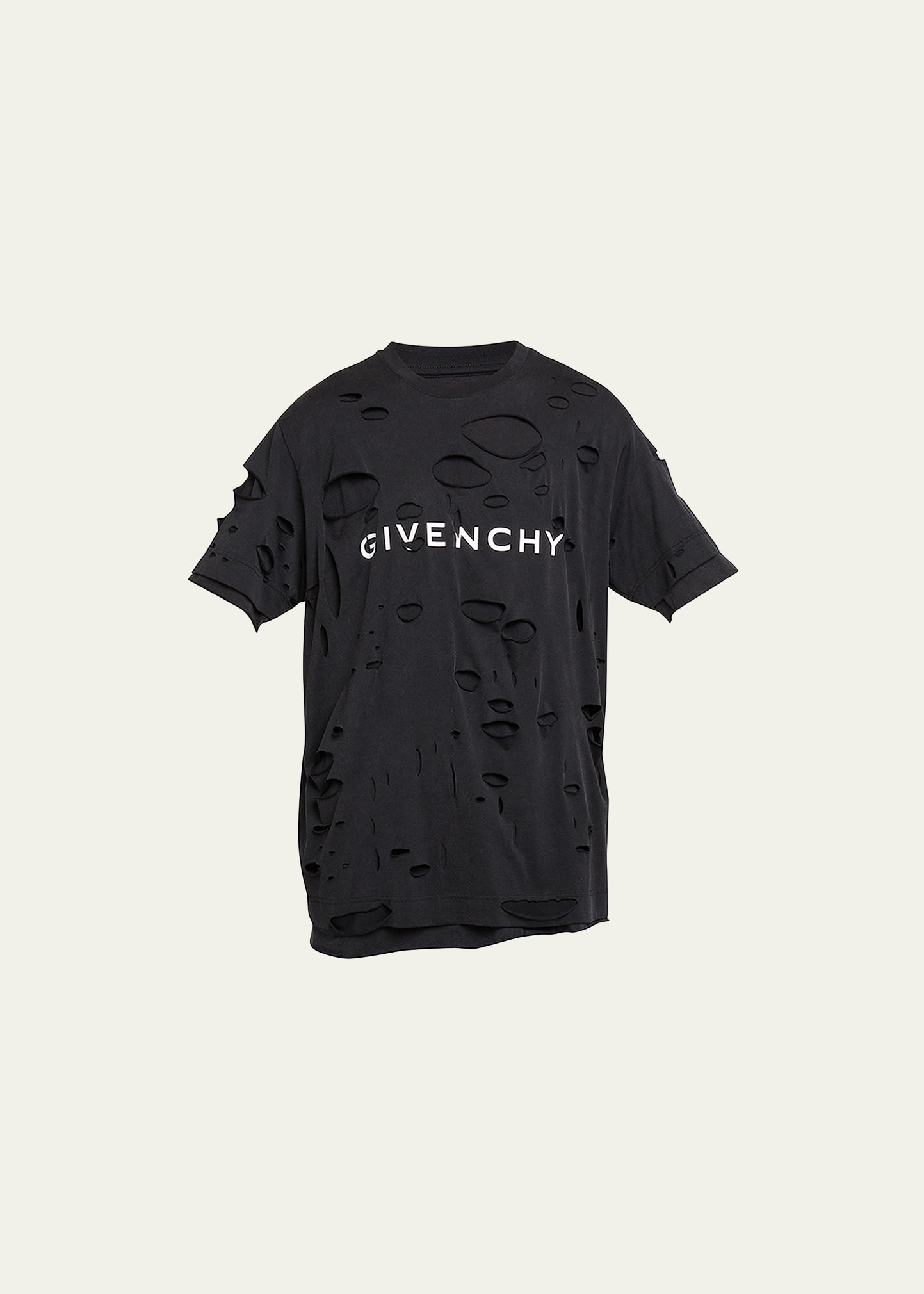 Givenchy Logo Cotton Oversized T-shirt In Faded Black