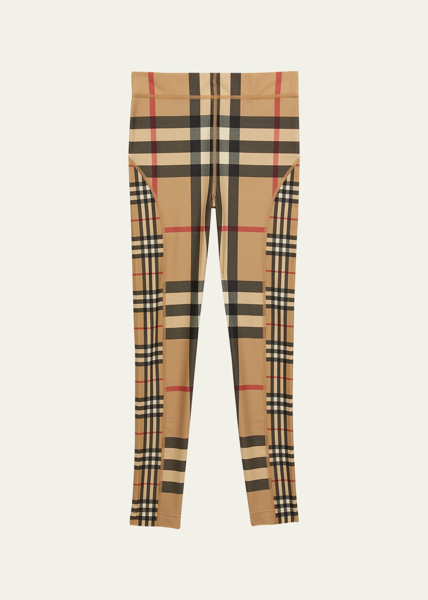 BURBERRY GIRL'S ISABELLA CHECK-PRINT LEGGINGS