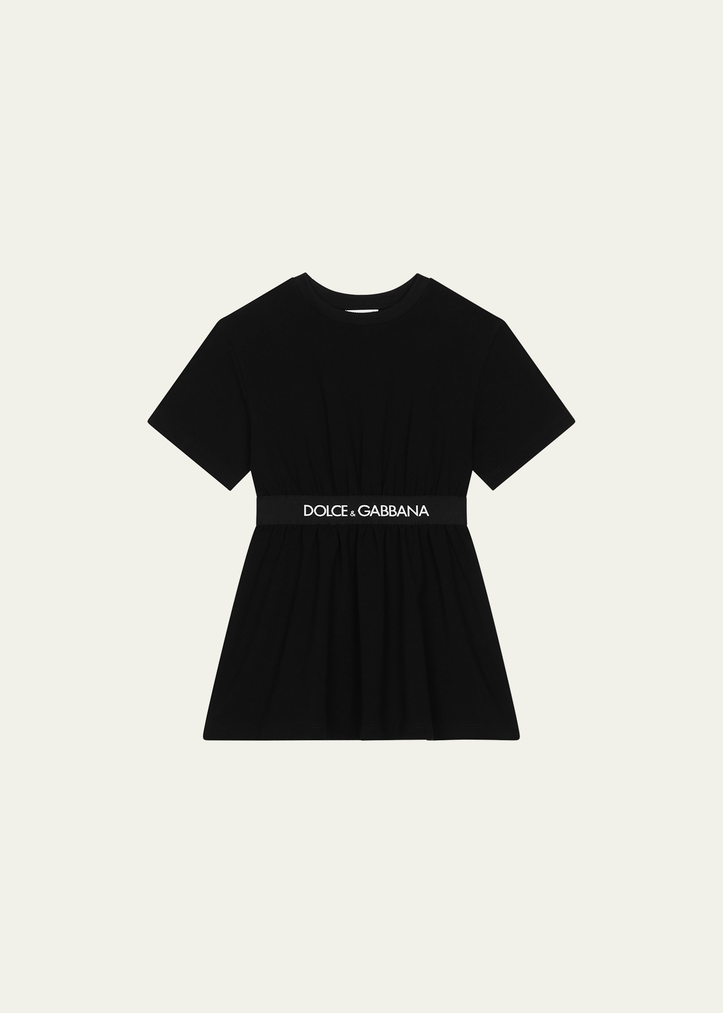 Dolce & Gabbana Kids' Girl's Logo Waist Dress W/ Bloomers In Pink