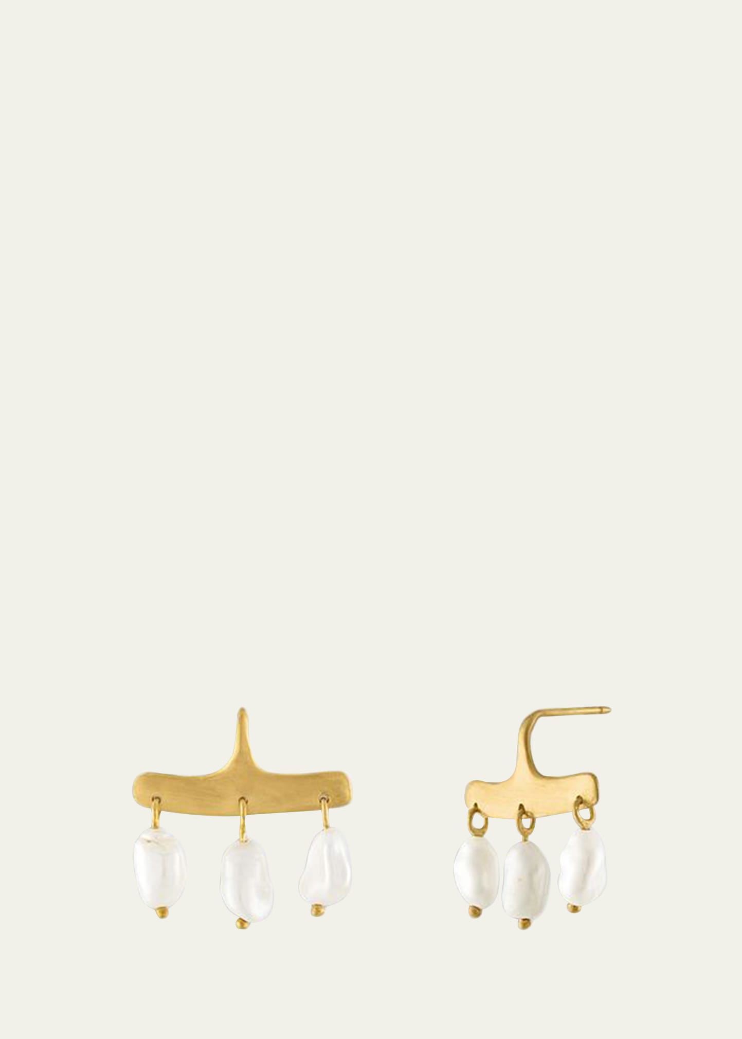 Keshi Seed Pearl Syca Earrings