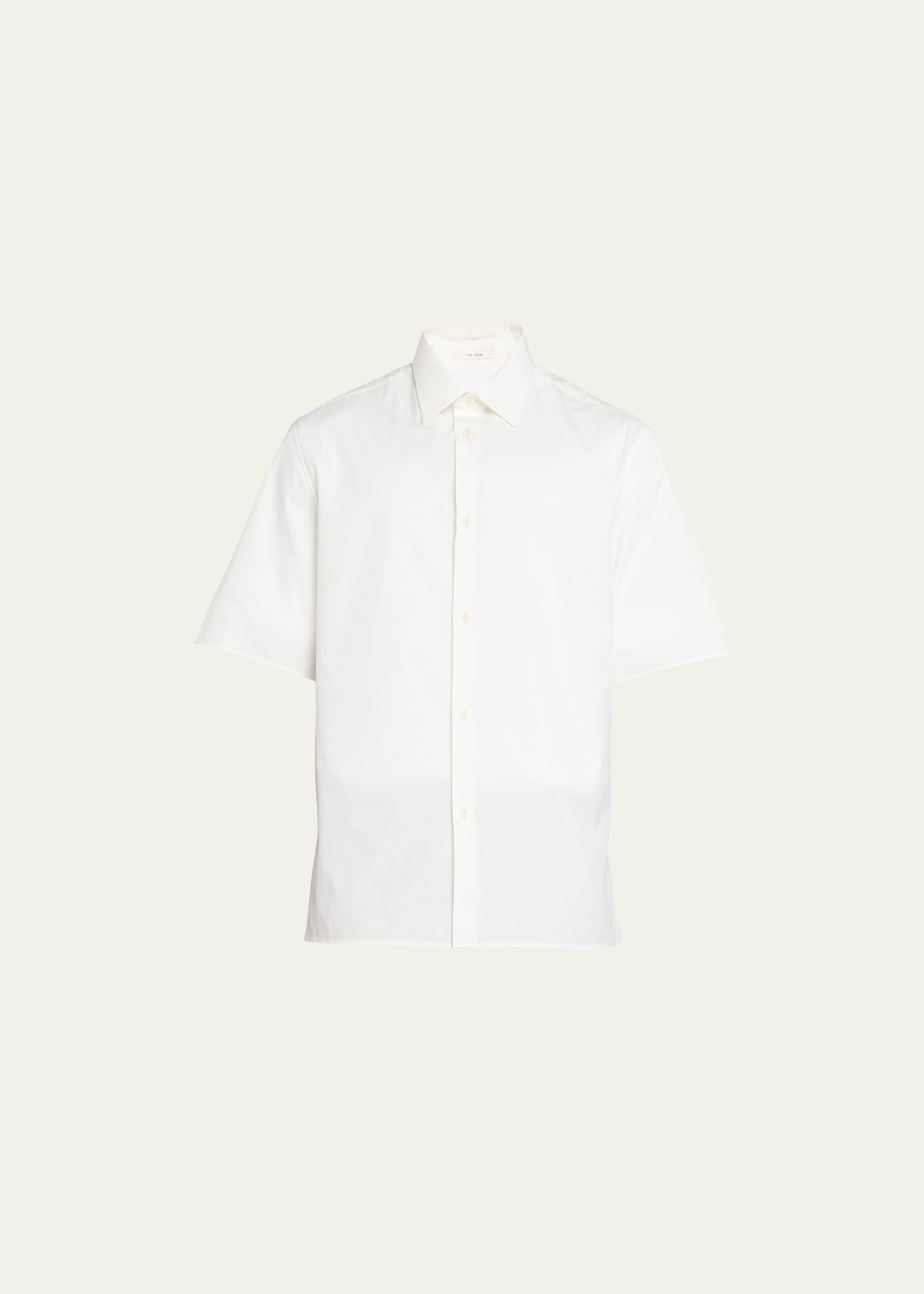 The Row Patrick Short-sleeve Shirt In Off White