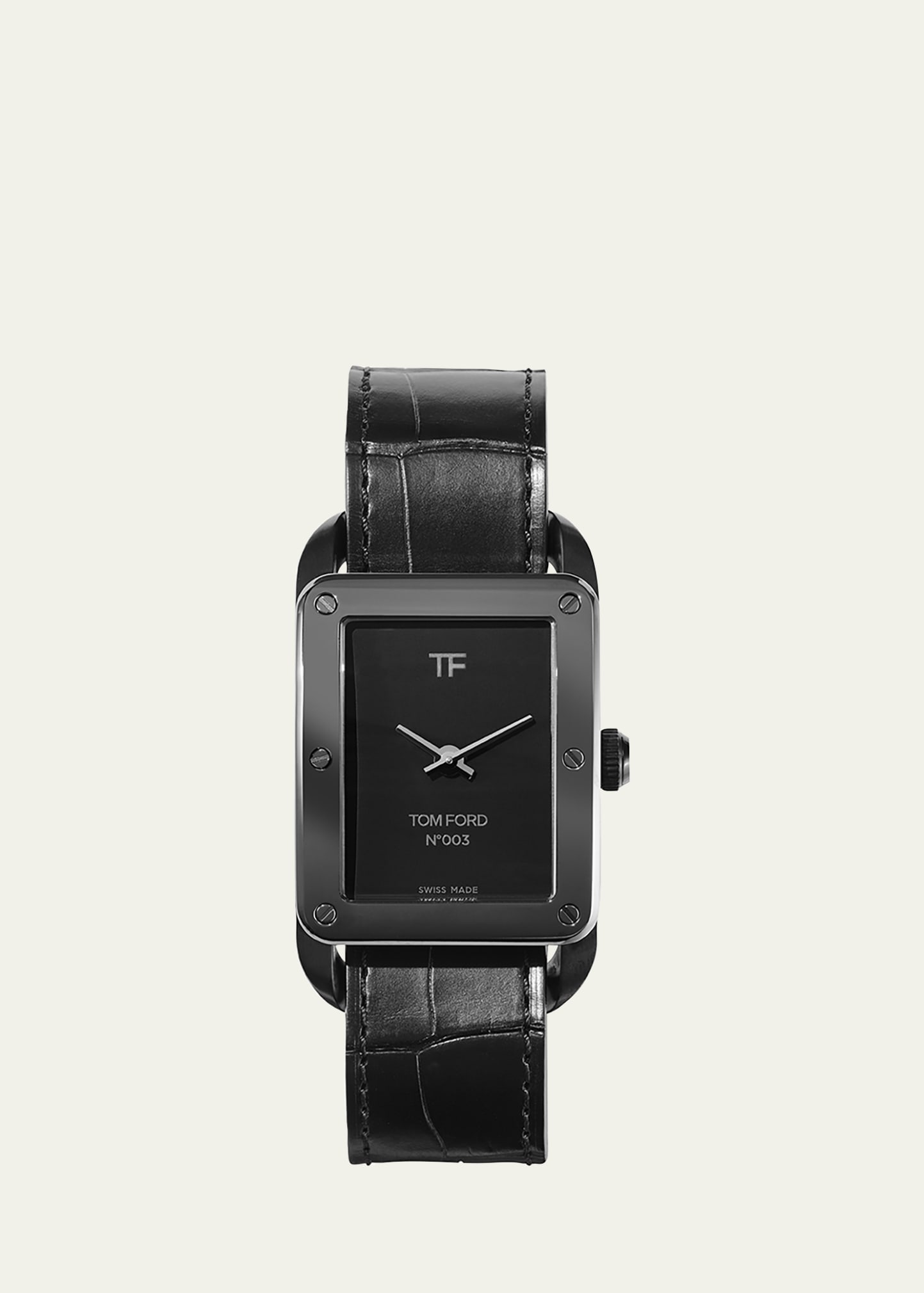 TOM FORD MEN'S 003 ALLIGATOR STRAP WATCH