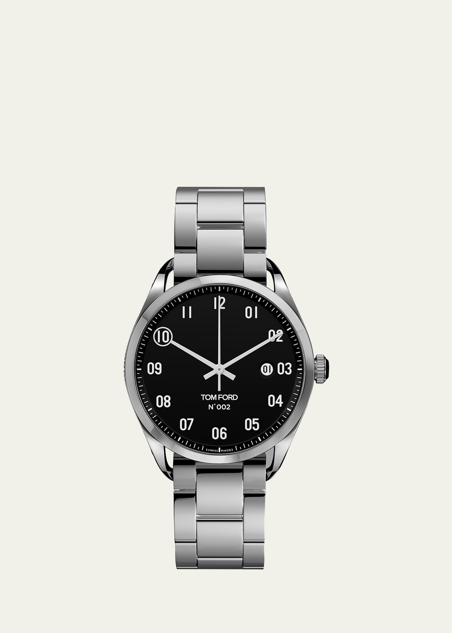 Men's 002 Stainless Steel Bracelet Watch, 40mm