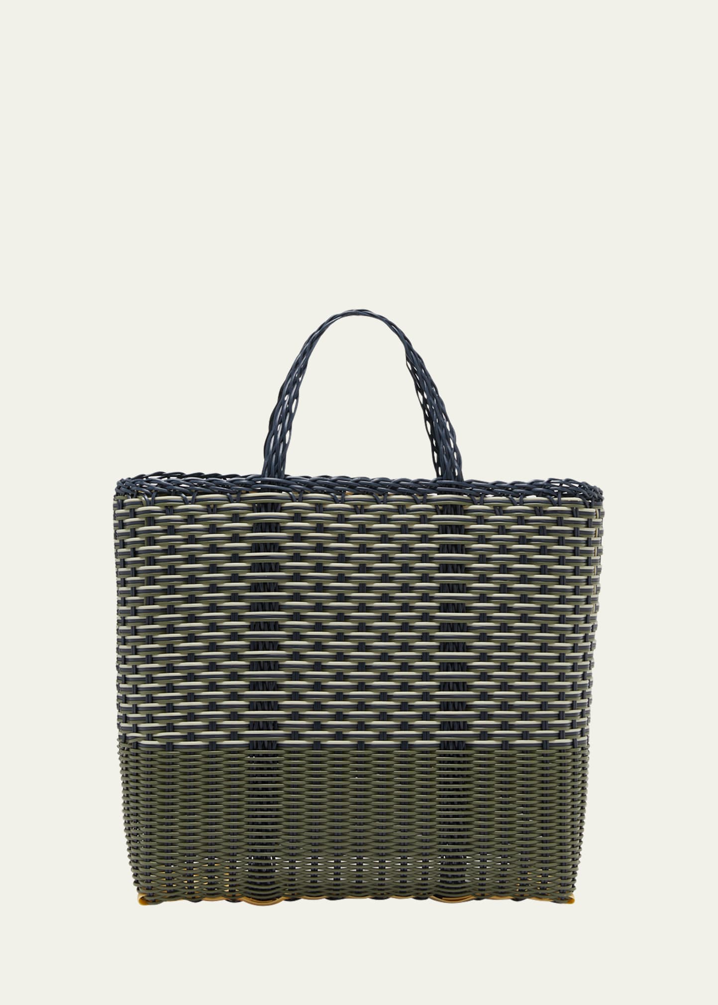 Eres Panier Tote Bag In Olive Noire