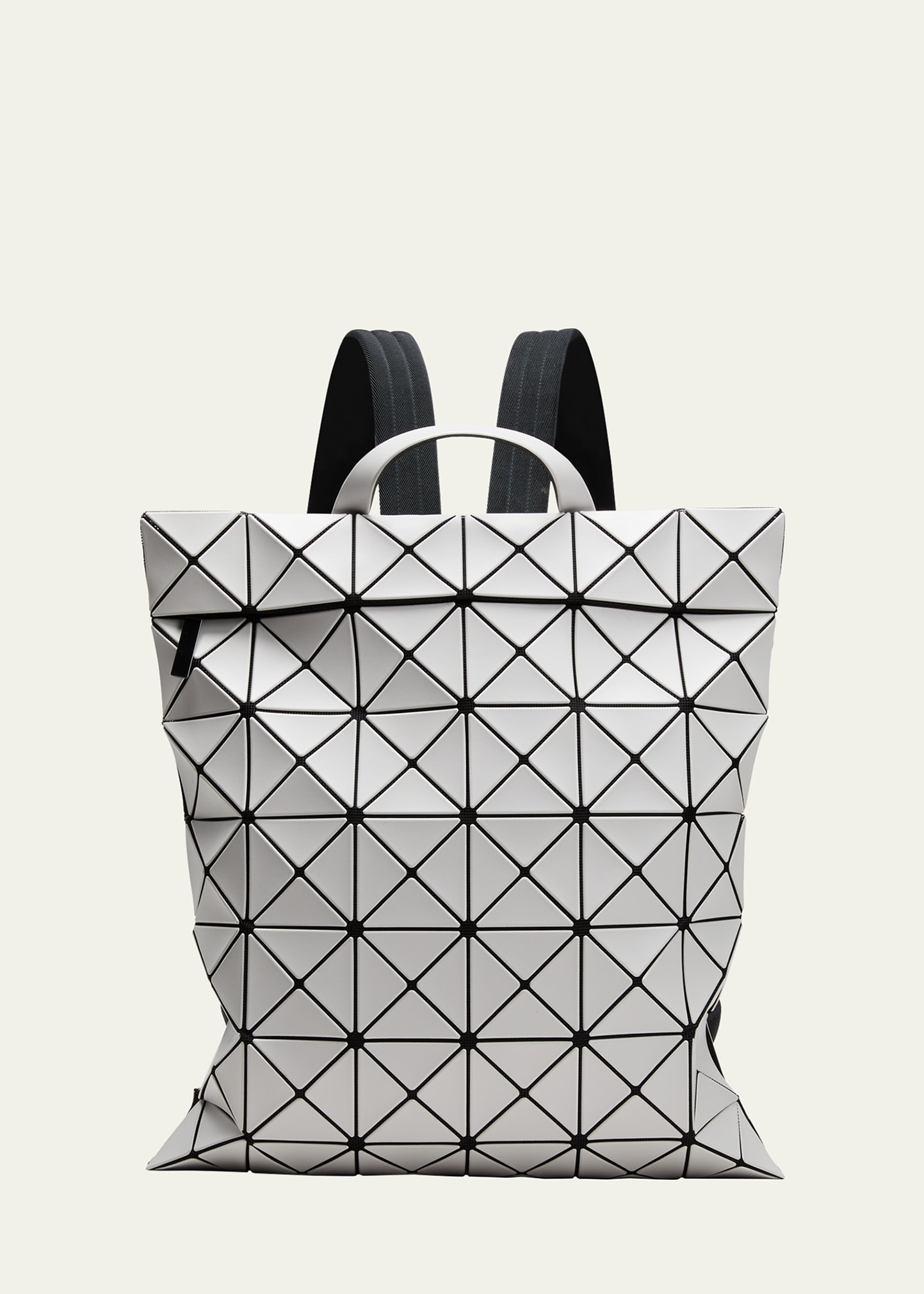 Geometric Flat PVC Backpack