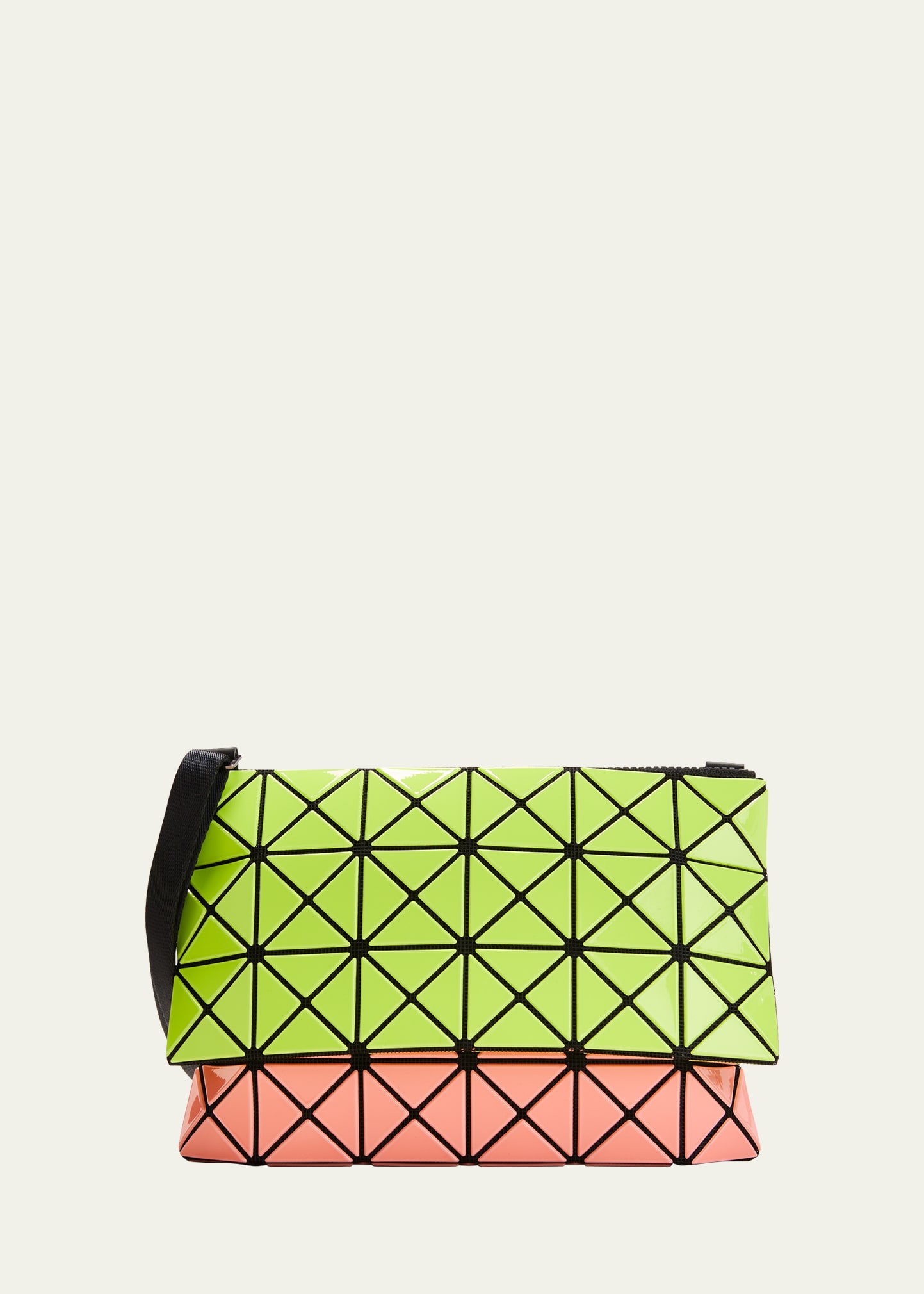 Bao Bao Issey Miyake Prism Kangaroo Geometric Zip Shoulder Bag