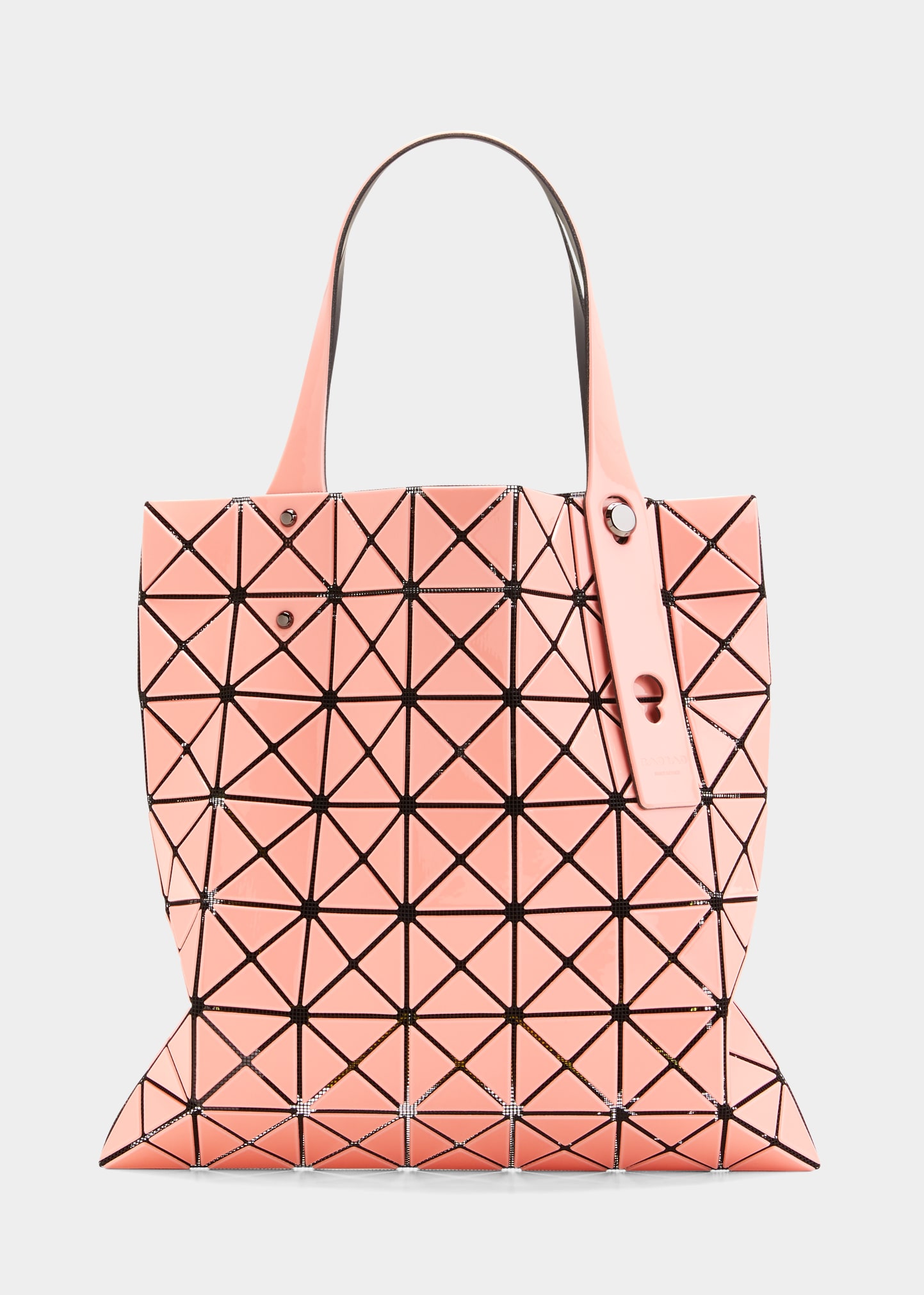 Bao Bao Issey Miyake Lucent One-tone Tote Bag In Coral Pink (pink