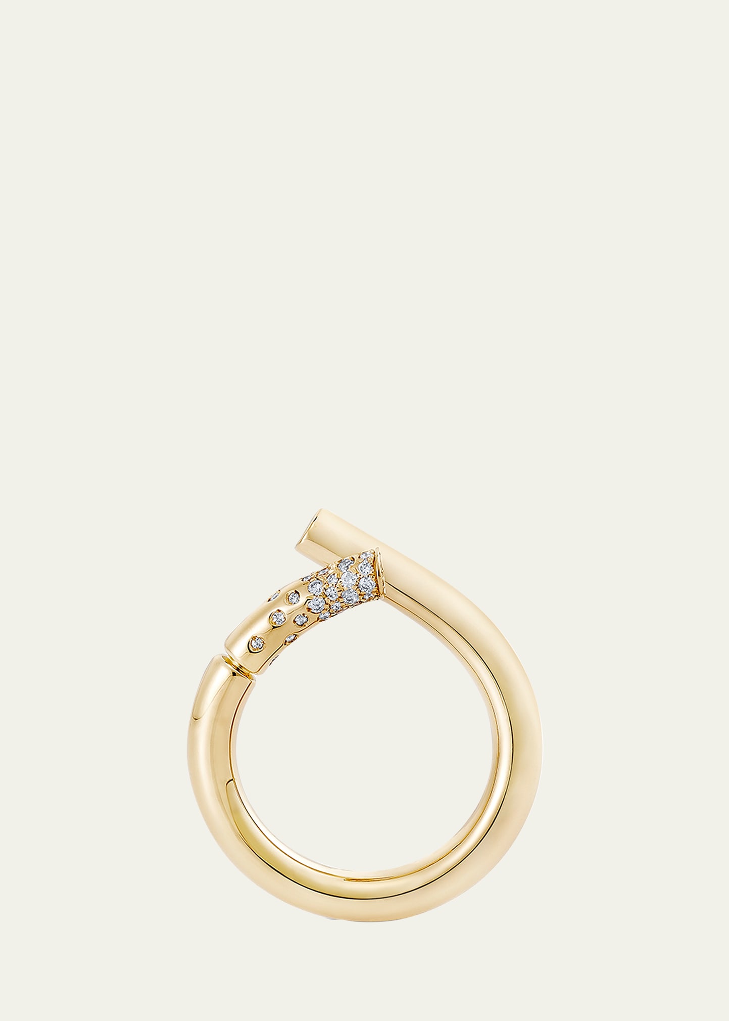 18k Fairmined Yellow Gold Oera Ring with Diamonds, Size 53