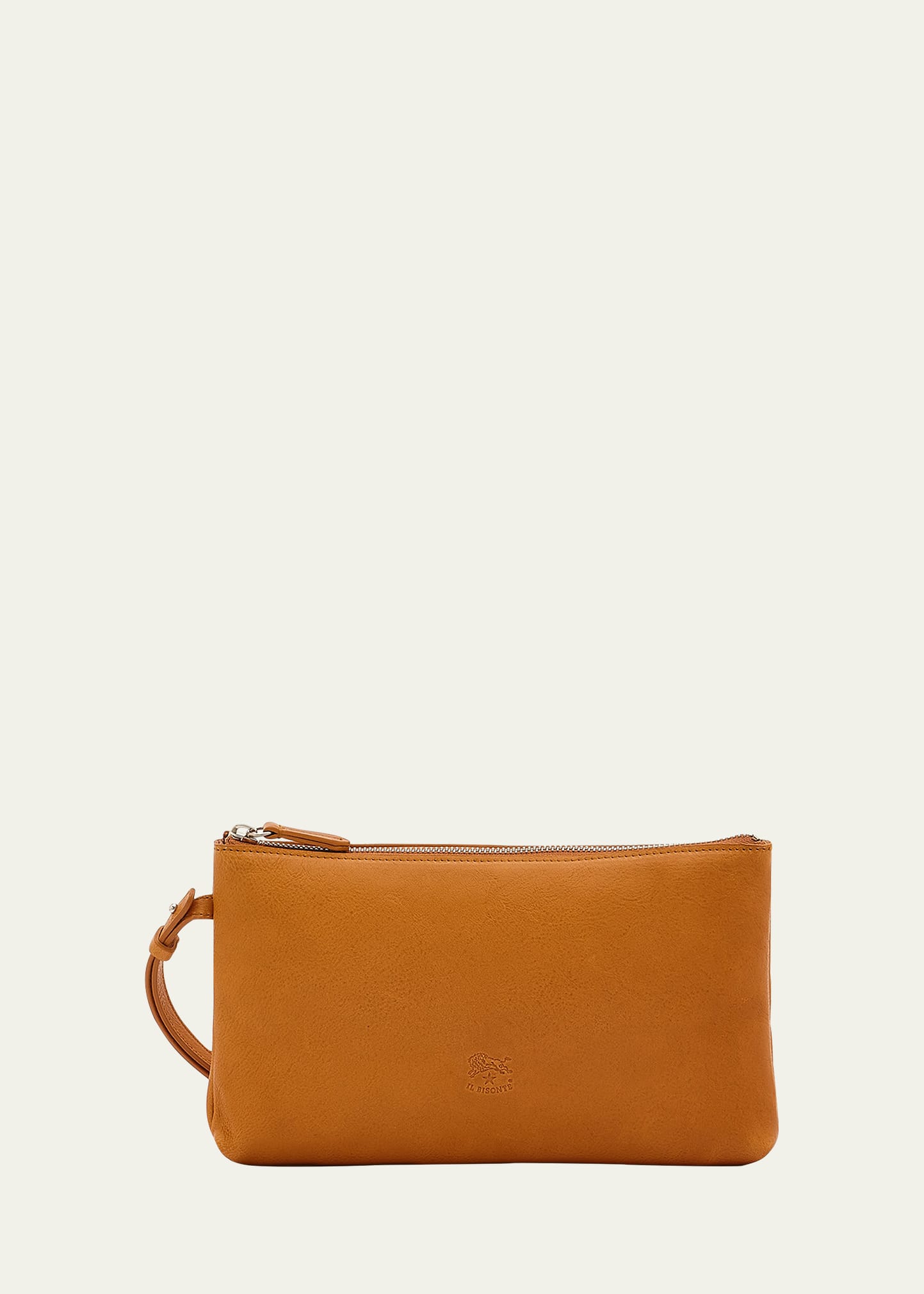 Oriuolo Vacchetta Leather Clutch Bag