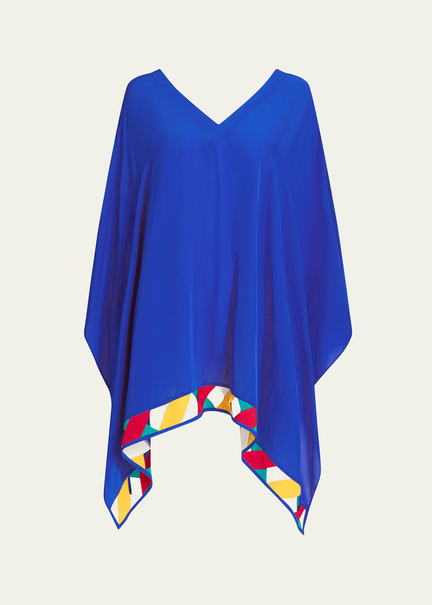 Shop Valimare Tulum Poncho Coverup In Blue