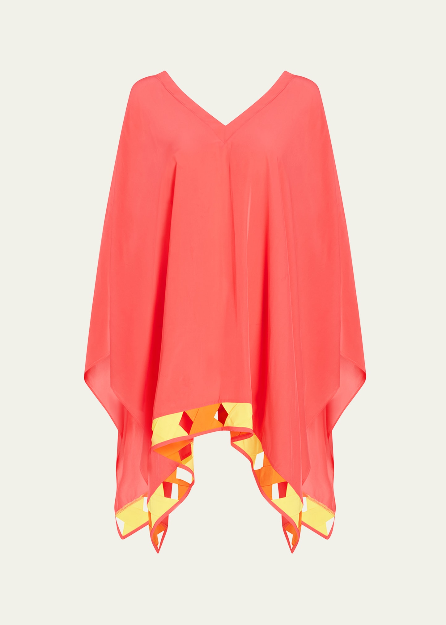 Shop Valimare Tulum Poncho Coverup In Coral
