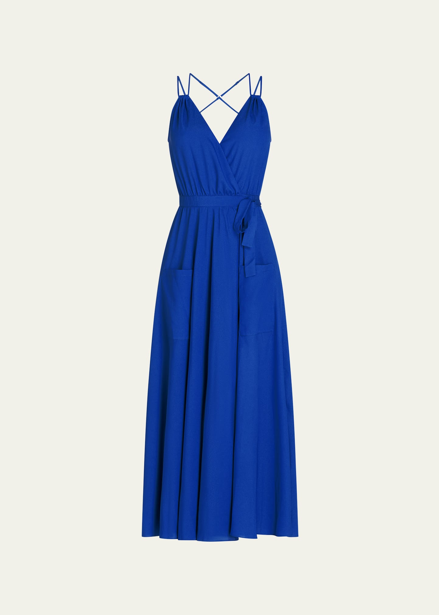 Valimare Women's Amelia Crêpe De Chine Maxi Dress In Blue