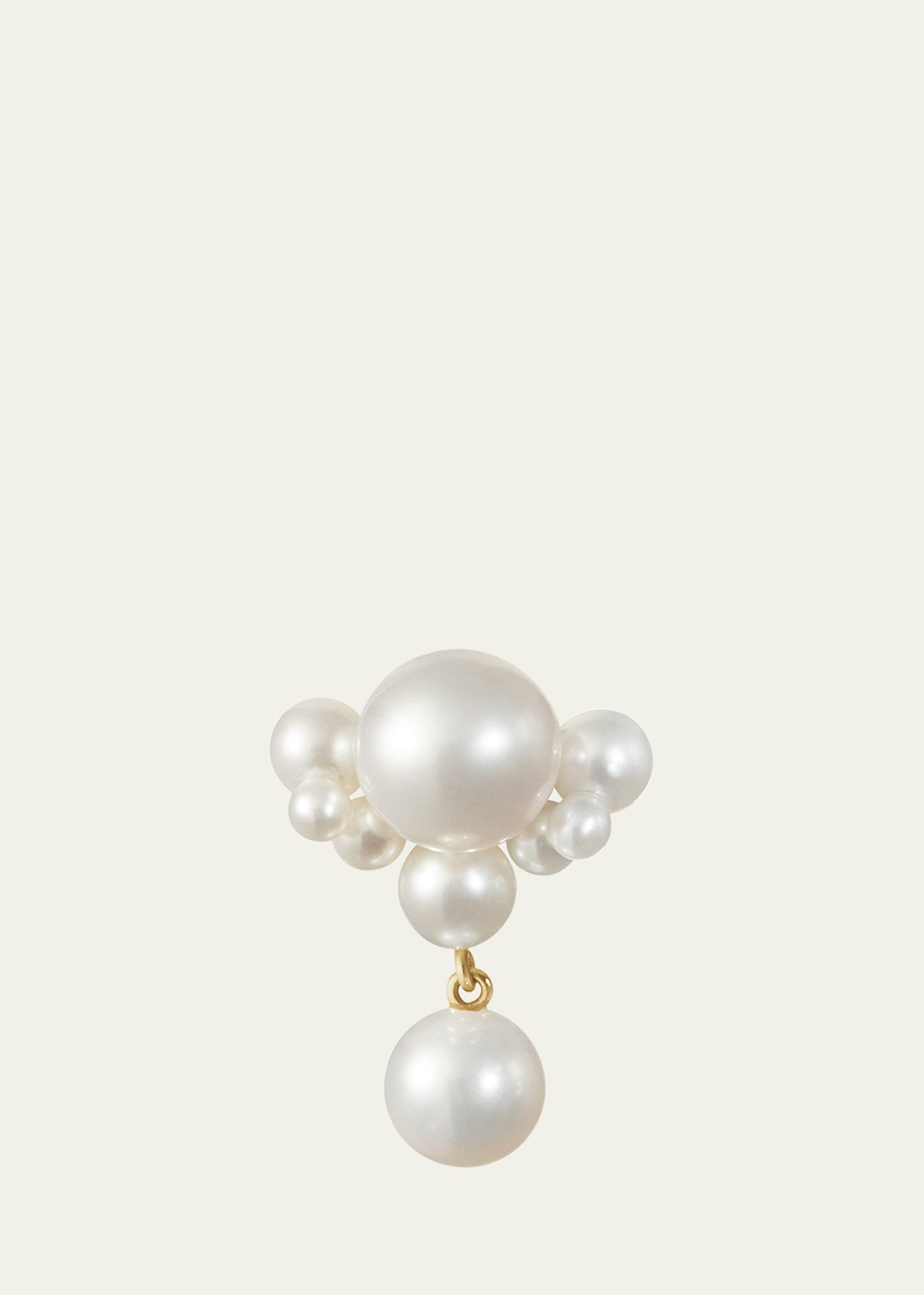 Grand Chambre de Perle Freshwater Pearl Earring in 14K Yellow Gold, Single