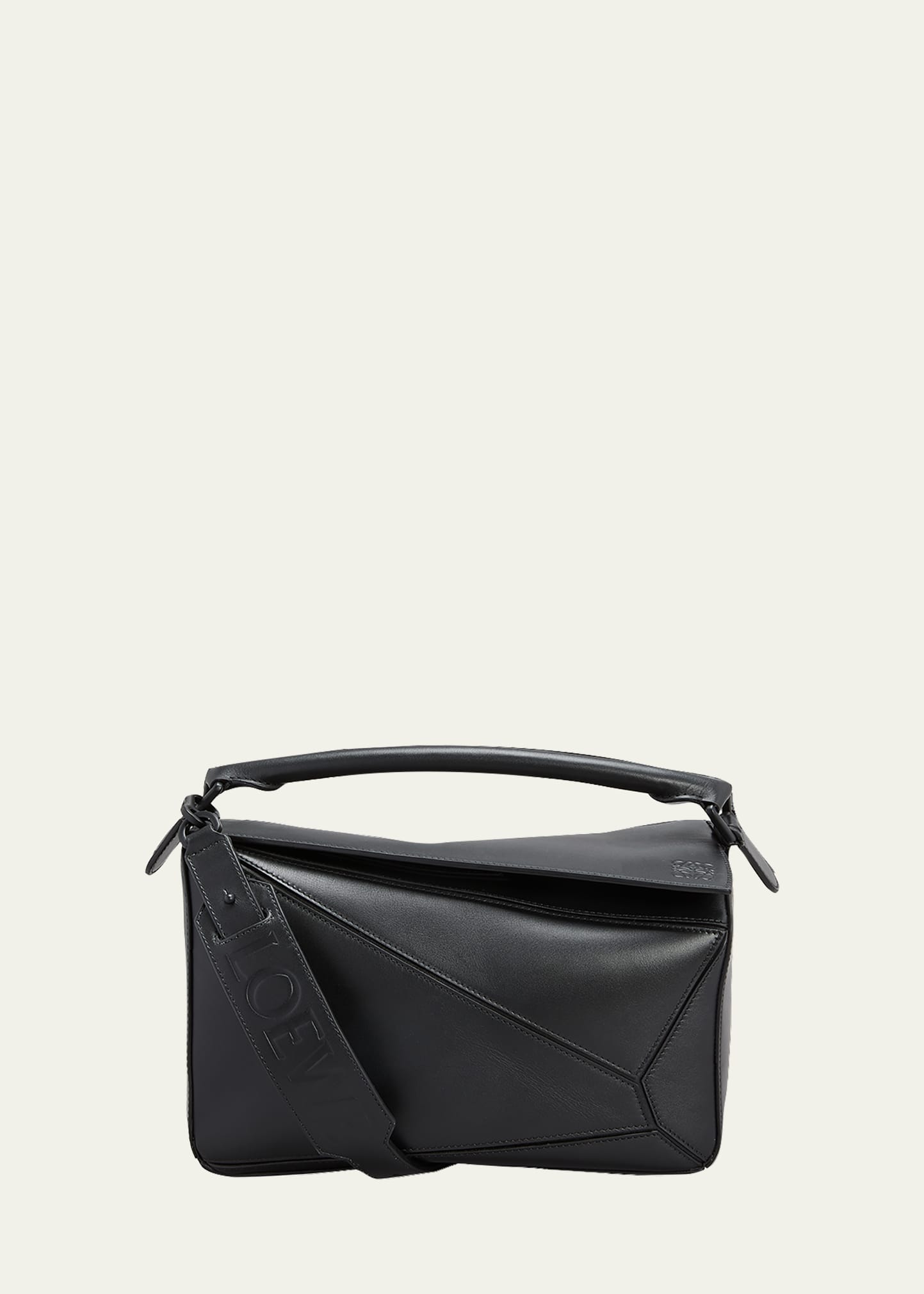 Loewe Men's Puzzle Solid Bag In Black
