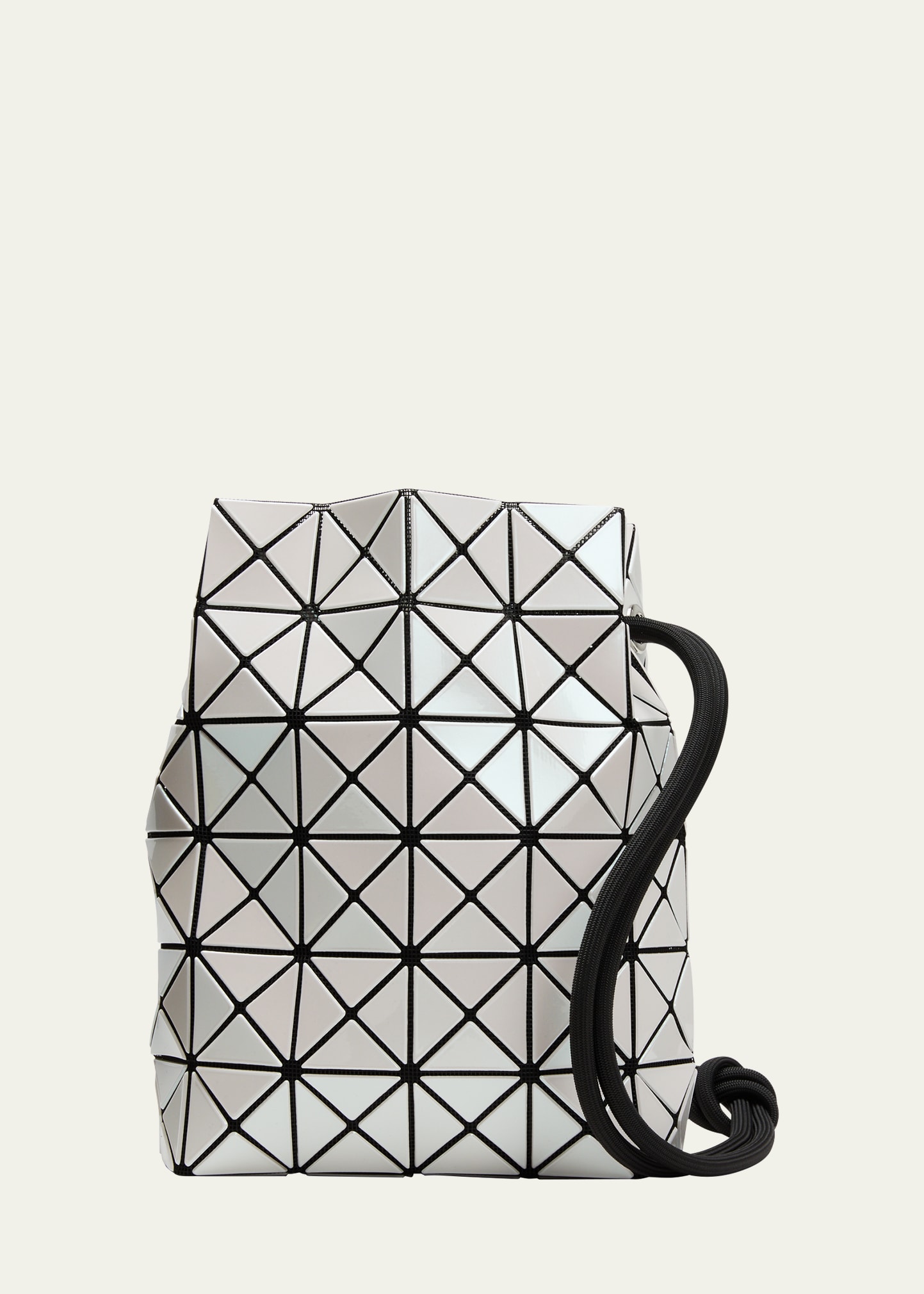 Silver Wring drawstring PVC bucket bag, Bao Bao Issey Miyake