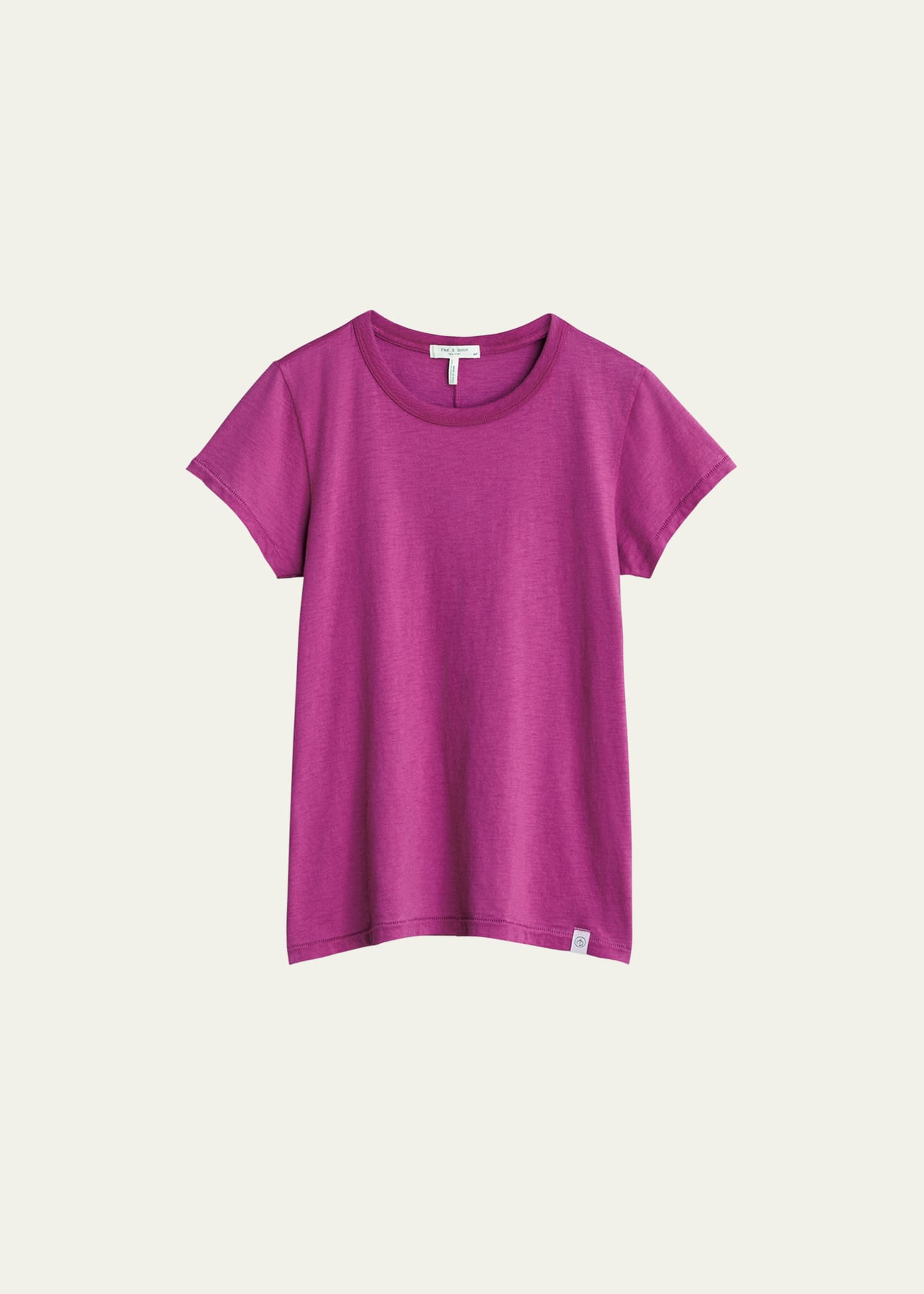 Rag & Bone The Slub Tee In Fuchsia