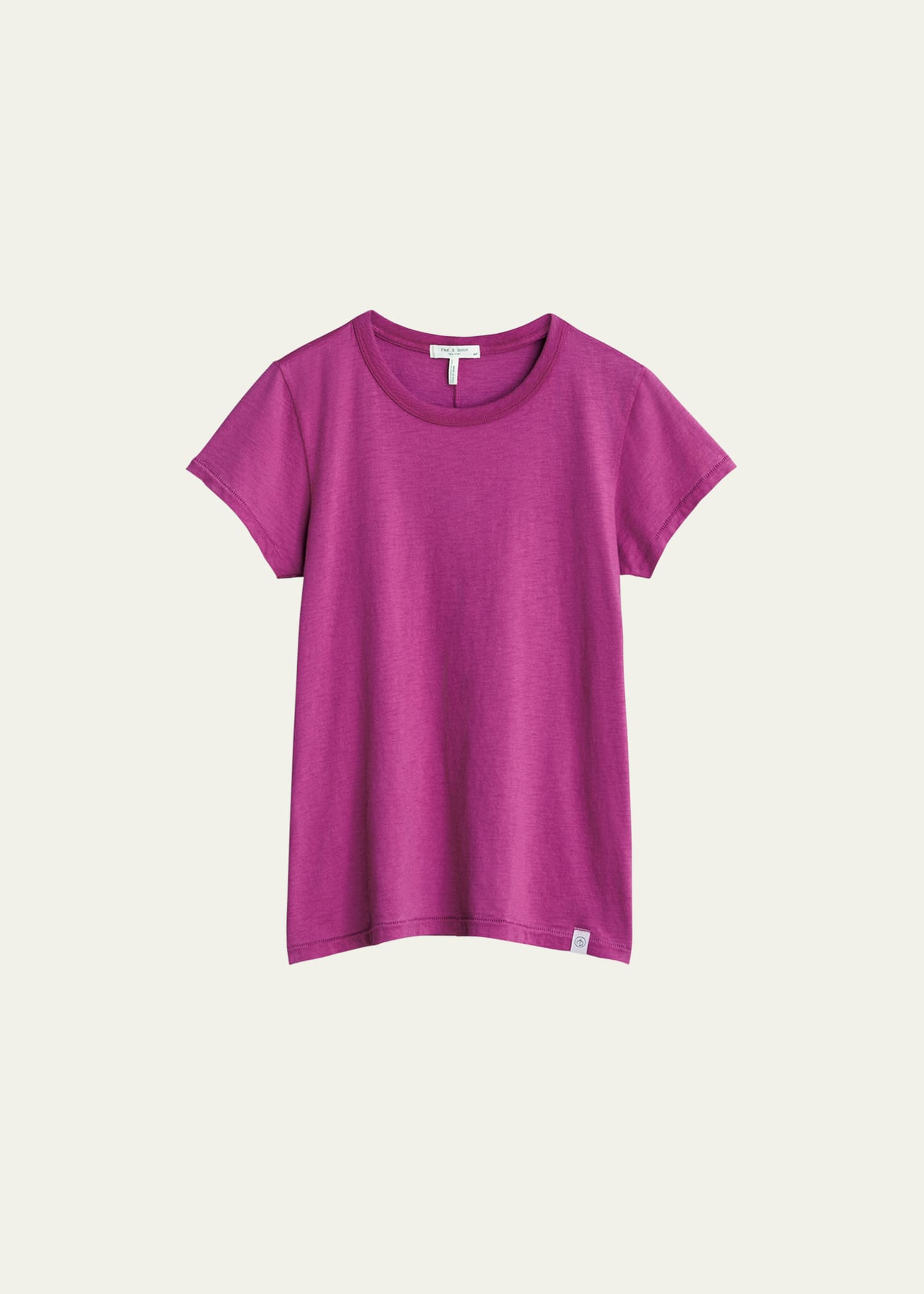 Shop Rag & Bone The Slub Tee In Fuchsia