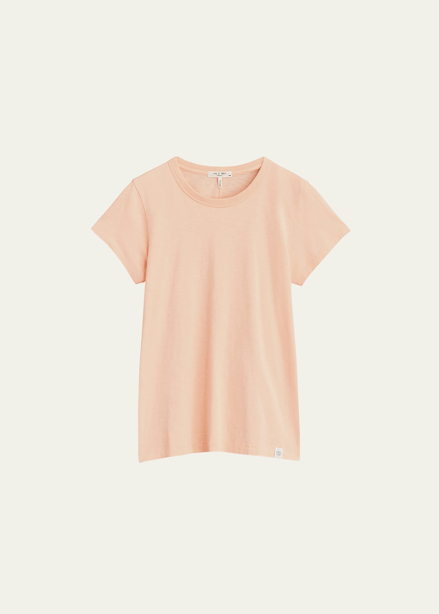 Rag & Bone The Slub Organic Pima Cotton T-shirt In Melon