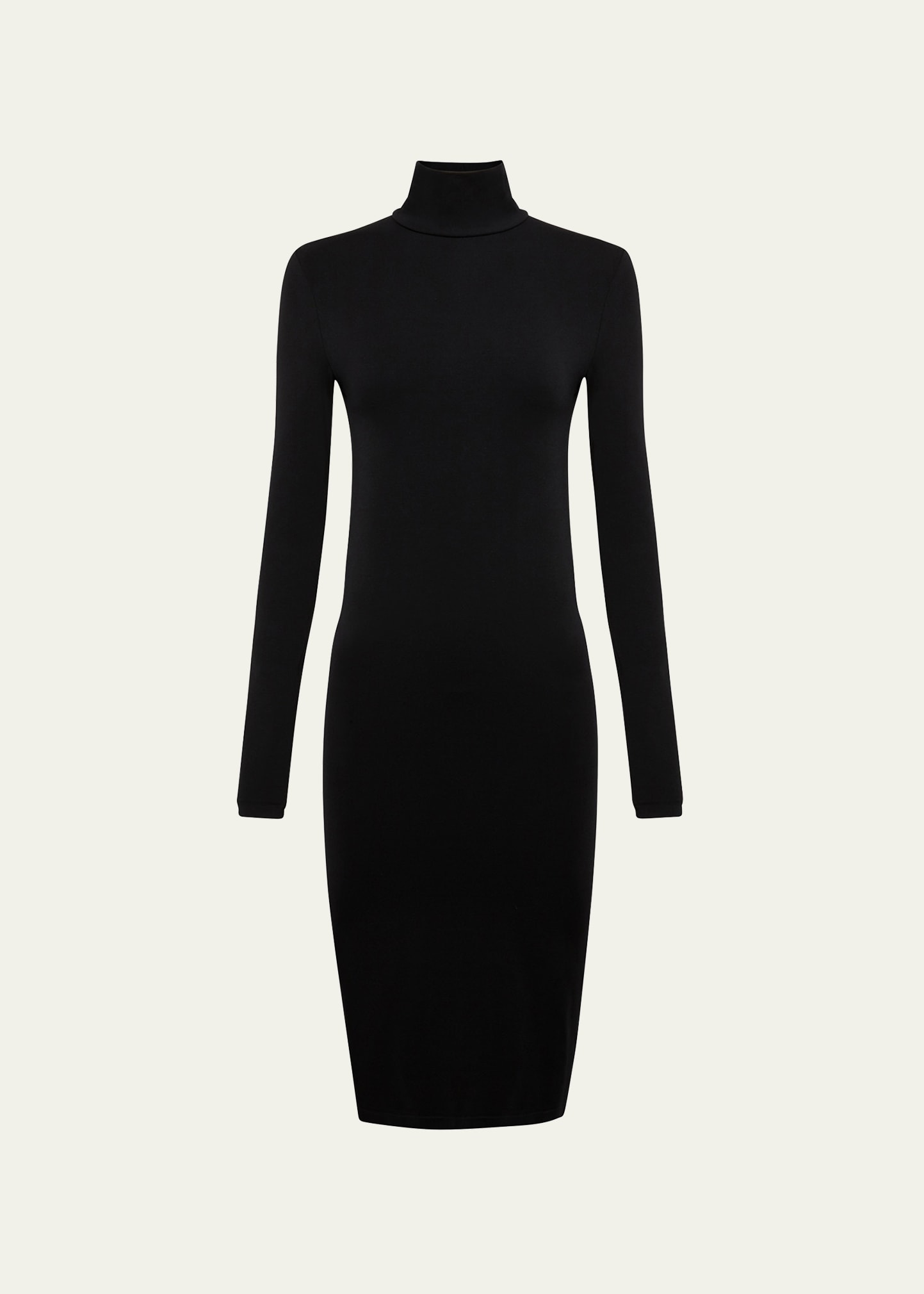 Shop Wolford Aurora Turtleneck Midi Dress In Black
