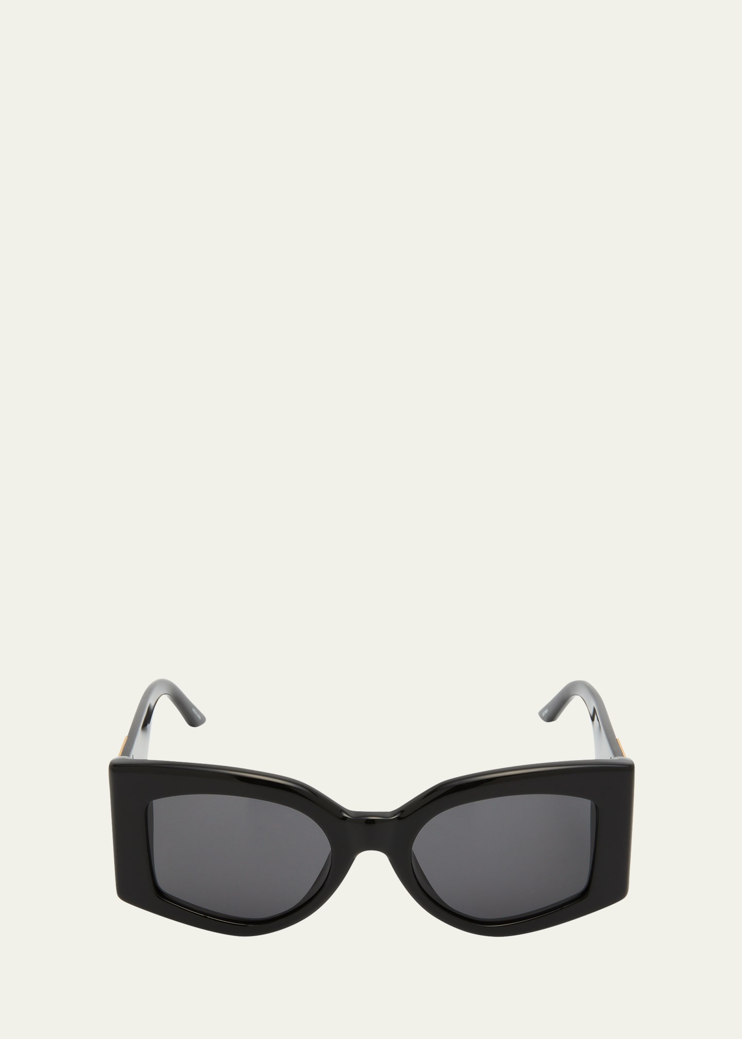 Logo Acetate & Nylon Butterfly Sunglasses