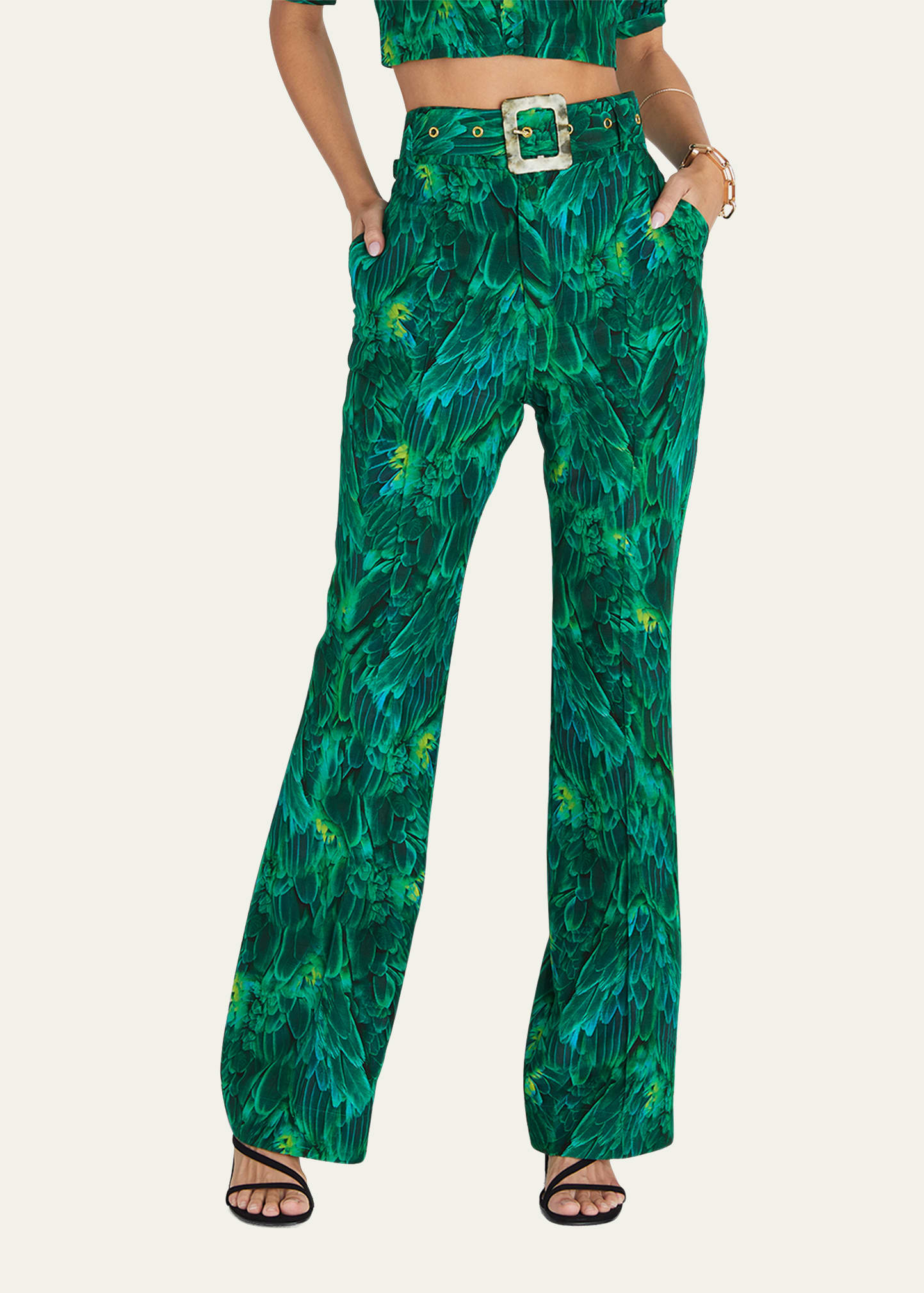 Hummingbird Victoria Belted Flared Pants