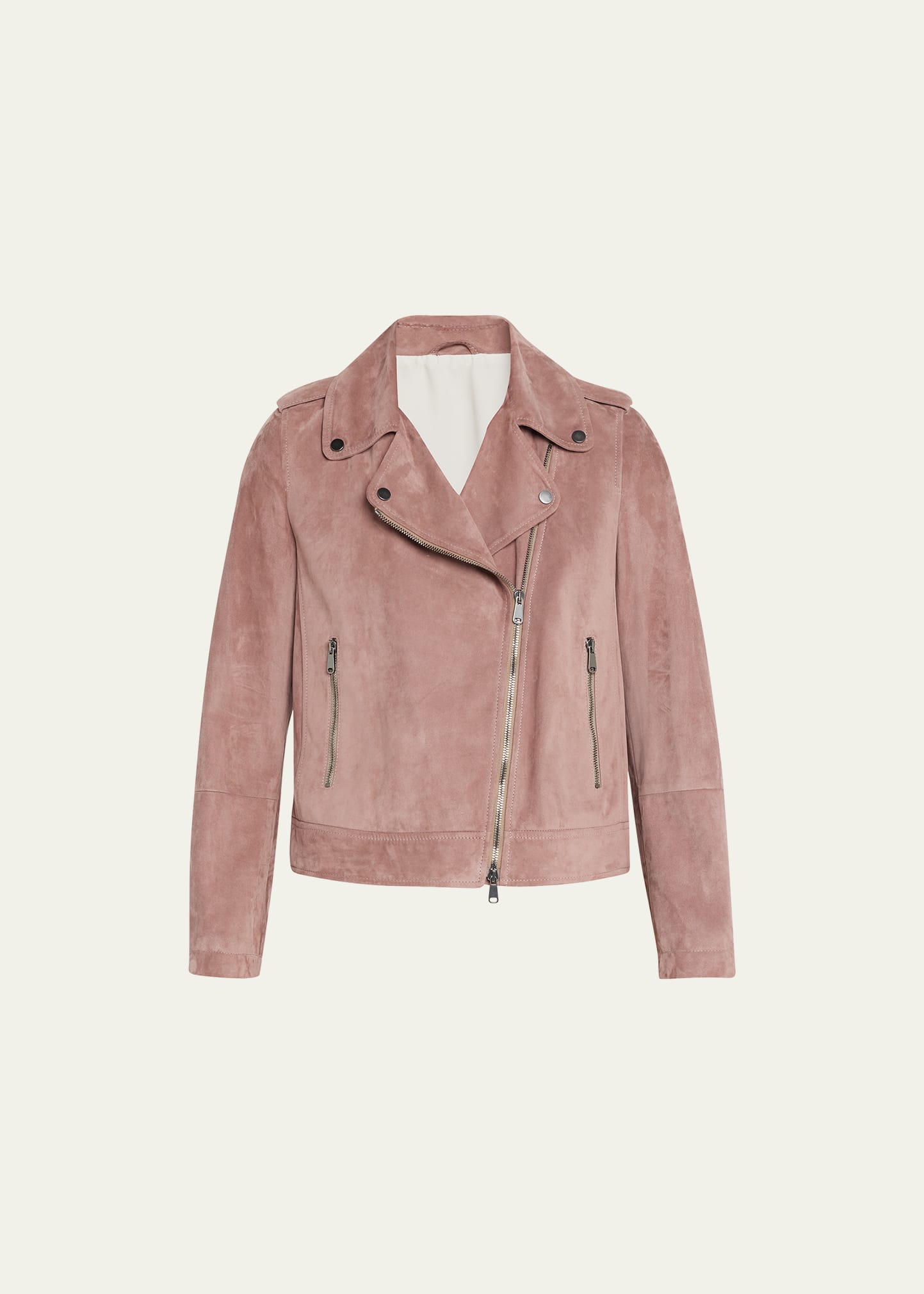 Suede Asymmetrical Moto Jacket