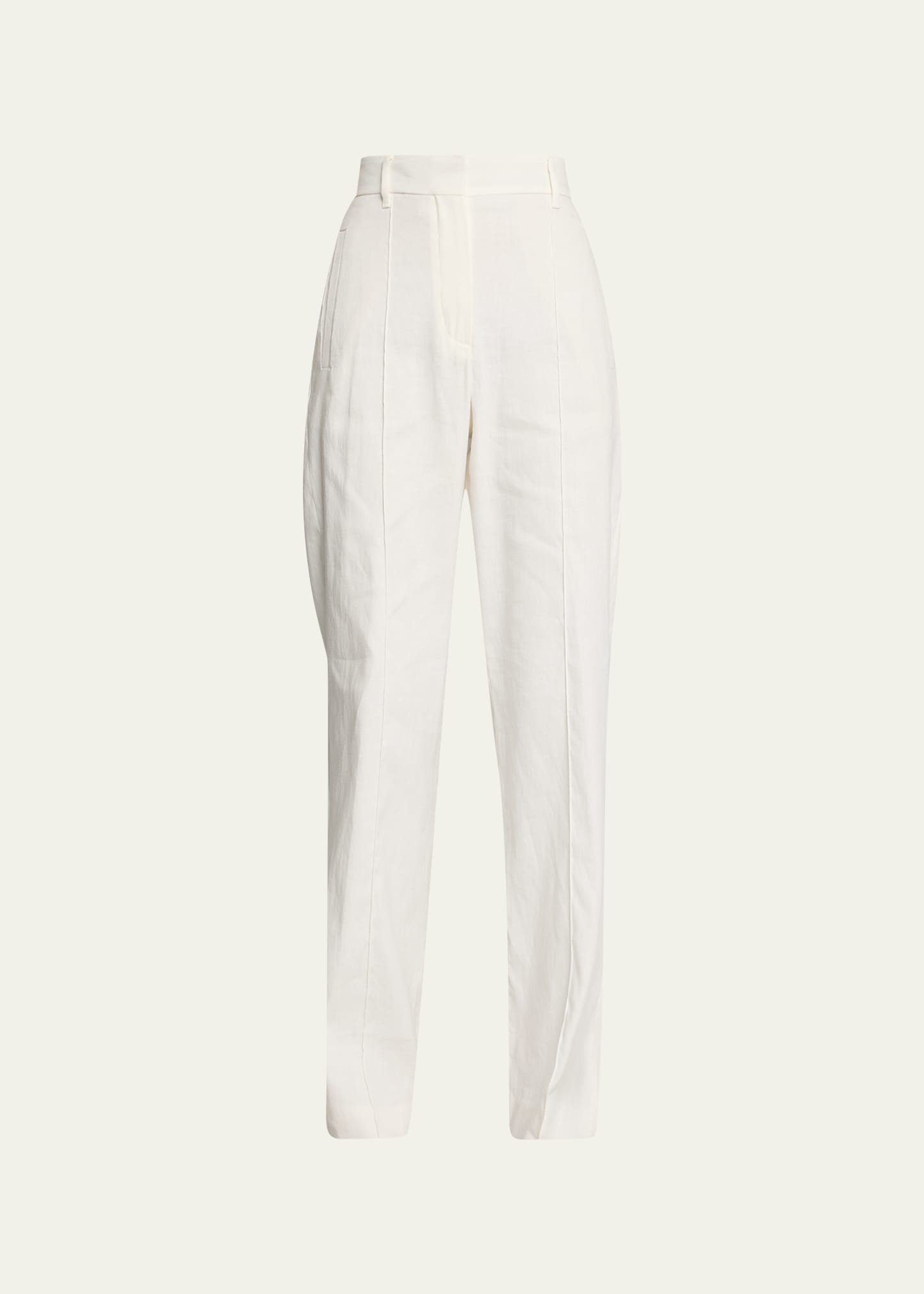 Brunello Cucinelli Straight-leg Cut Trousers In C600 White