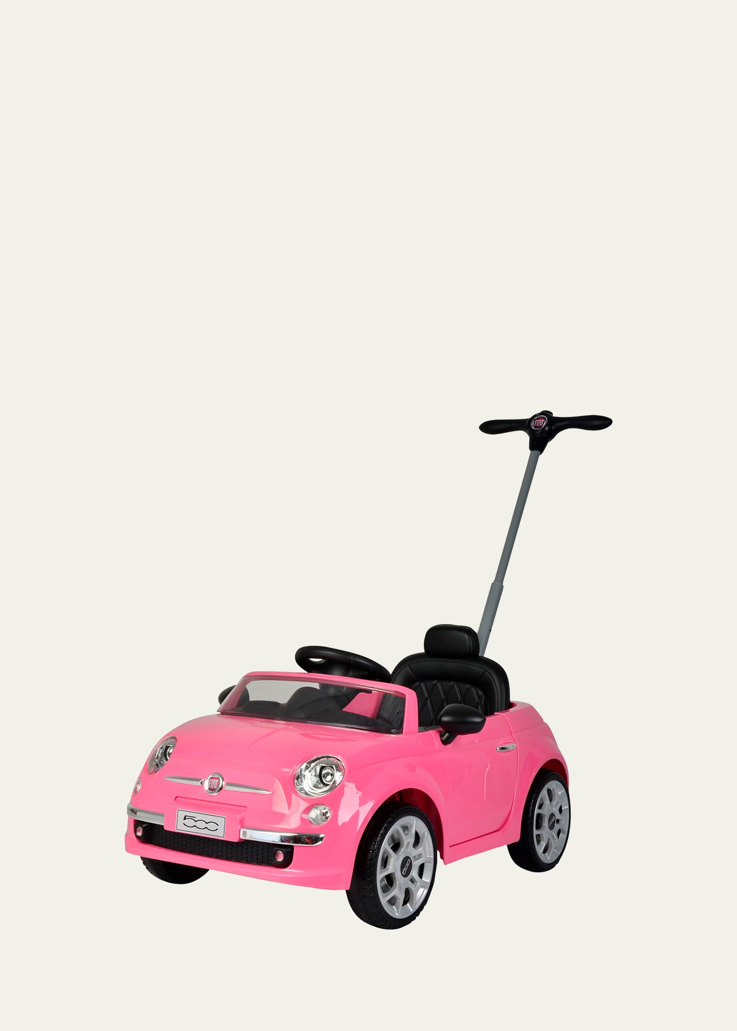 Fiat 500 Push Car Pink Stroller