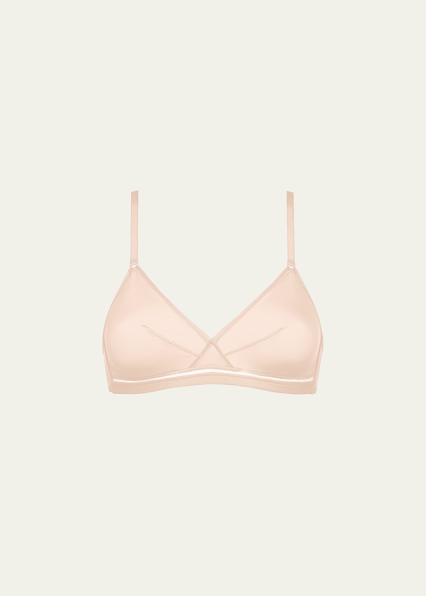 Eres Bel Wireless Mesh Triangle Bra In Pink