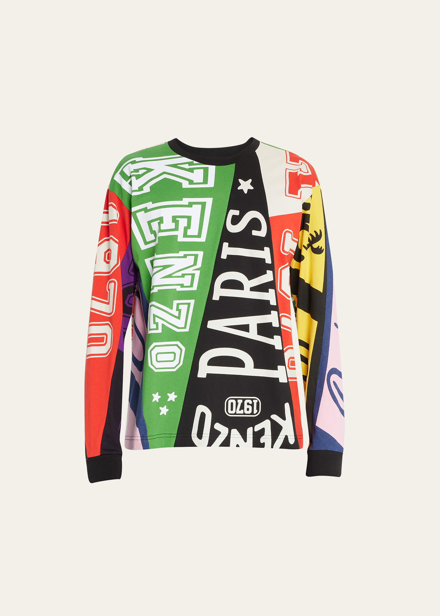 Kenzo Flags Oversize T-shirt In Multicolor