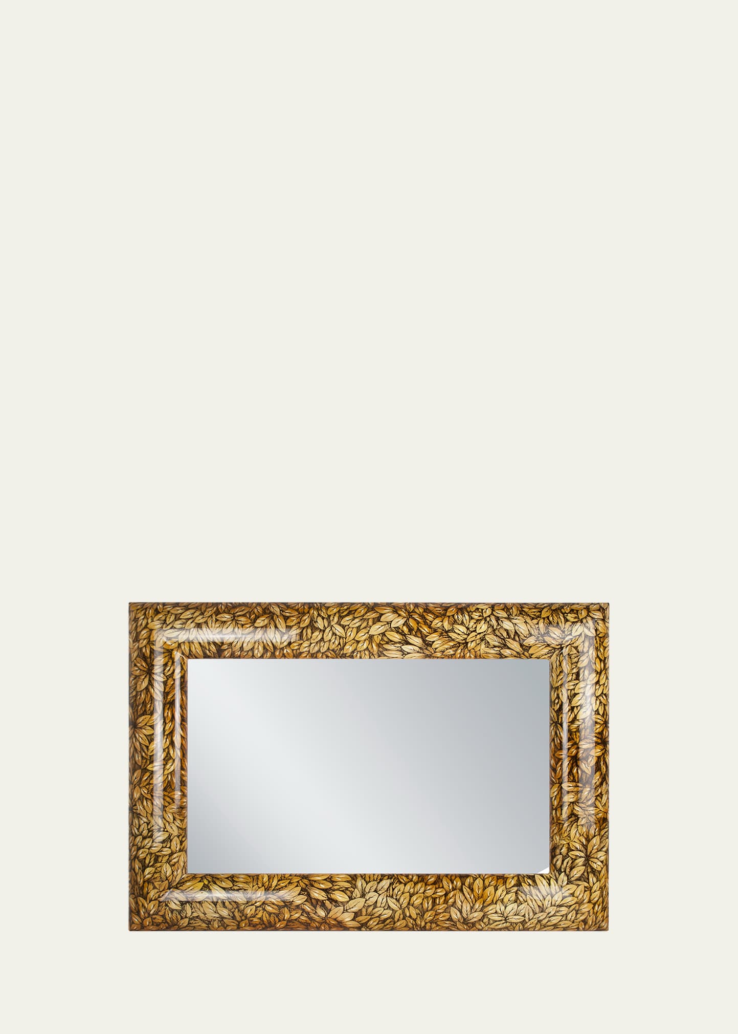Fornasetti Leopardo 39" Wall Mirror In Gold