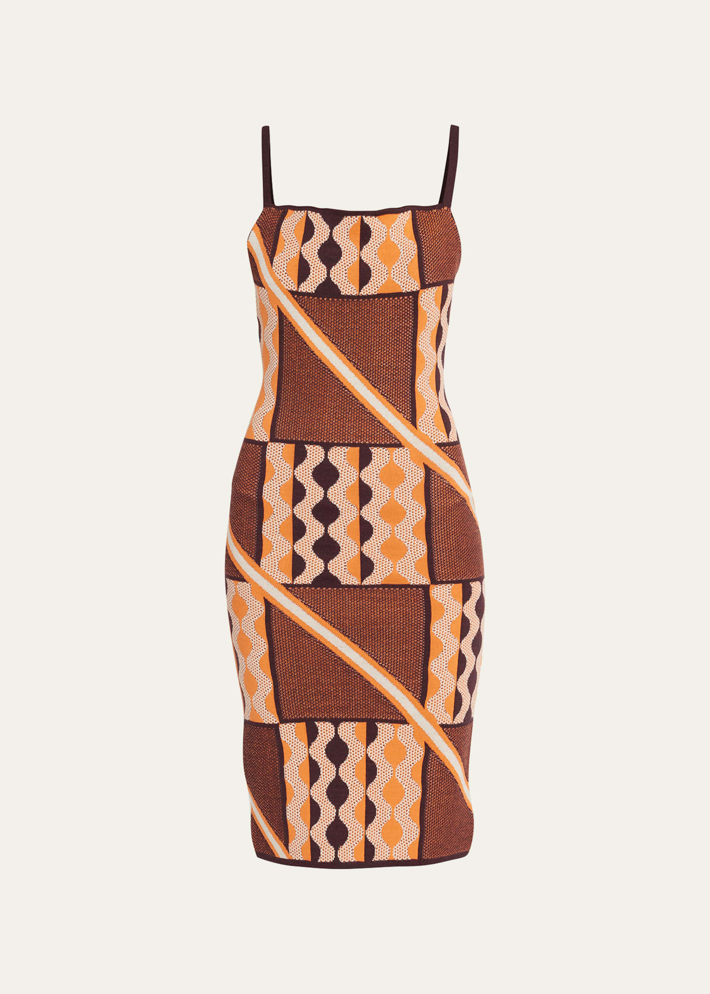 Tafii Printed Midi Dress