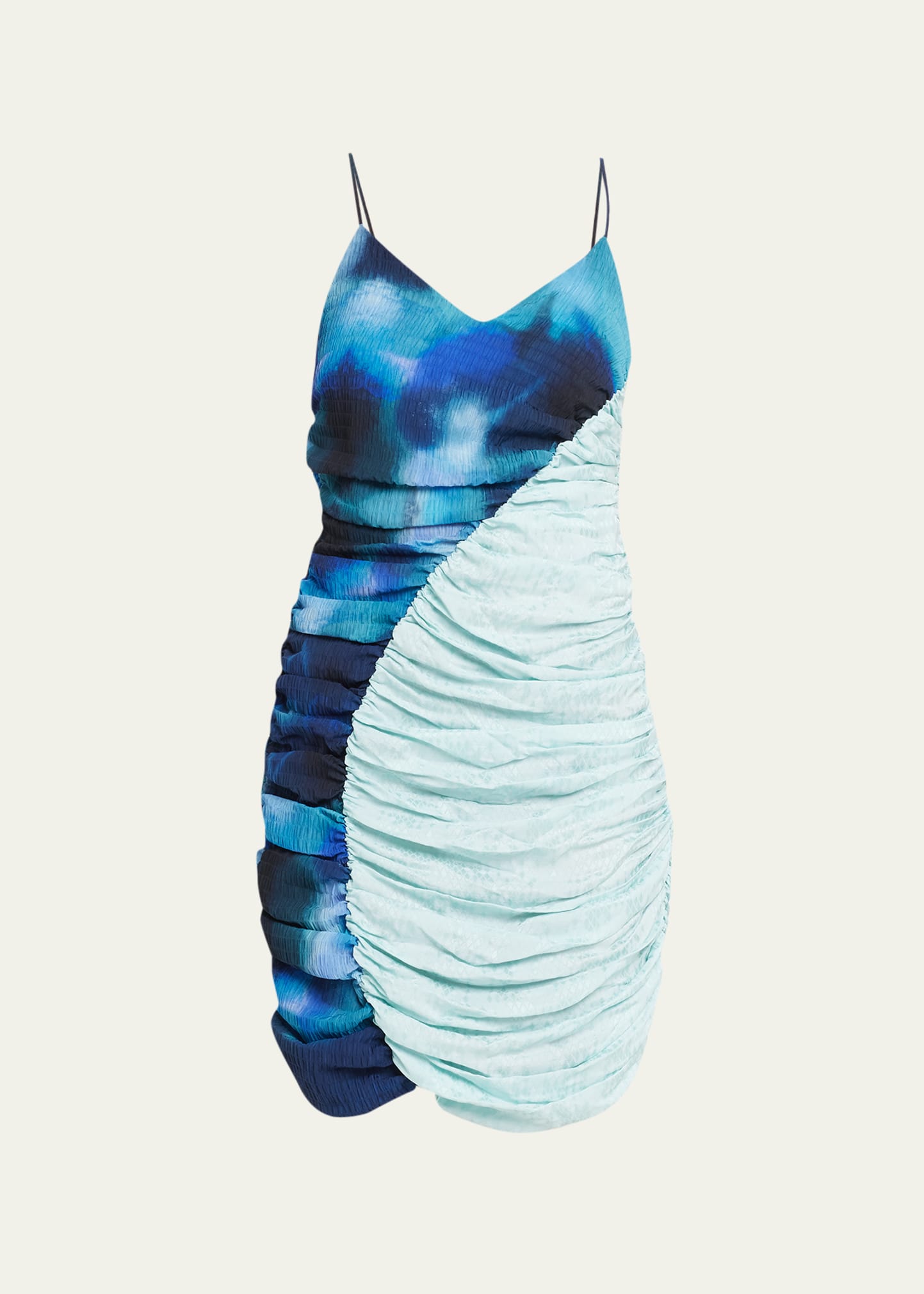 Solange Ruched Mini Bodycon Dress