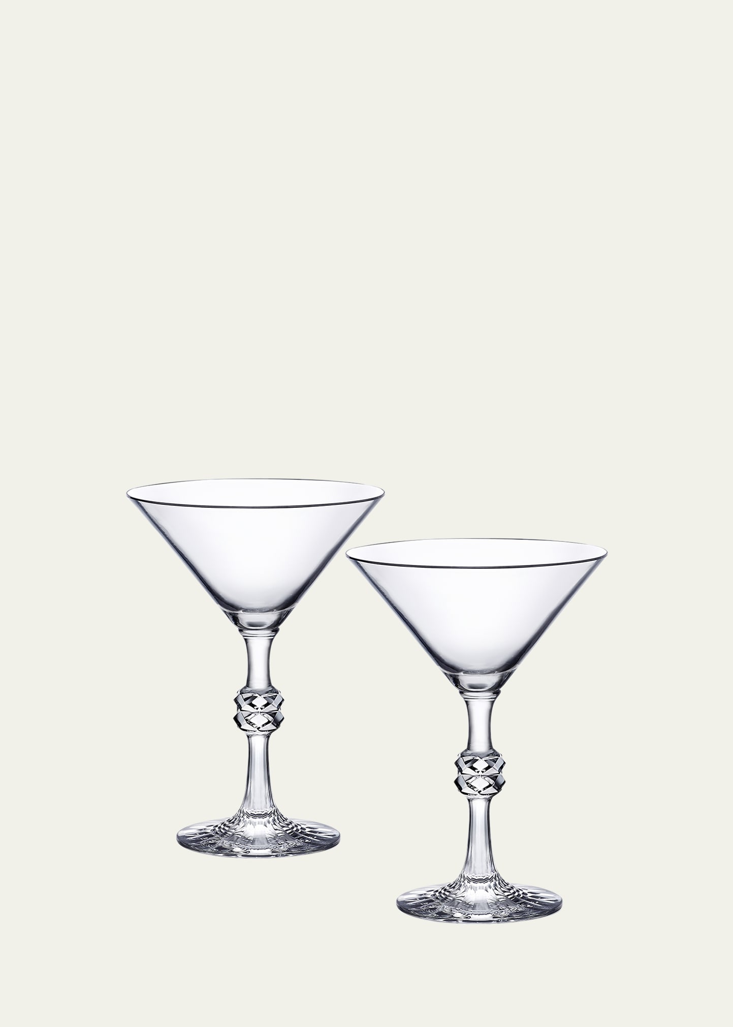 Baccarat Jcb Passion Martini Glasses, Set Of 2 In Transparent