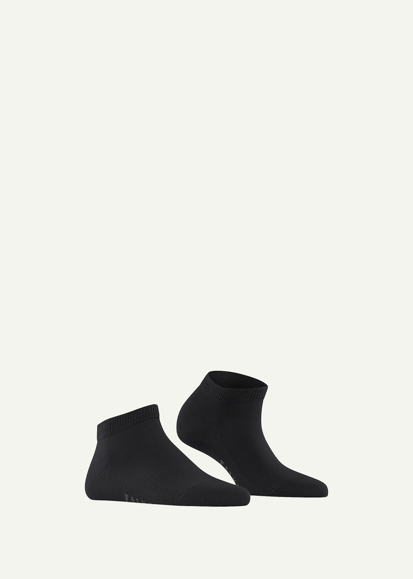 Falke Ribbed Sneaker Socks In Black