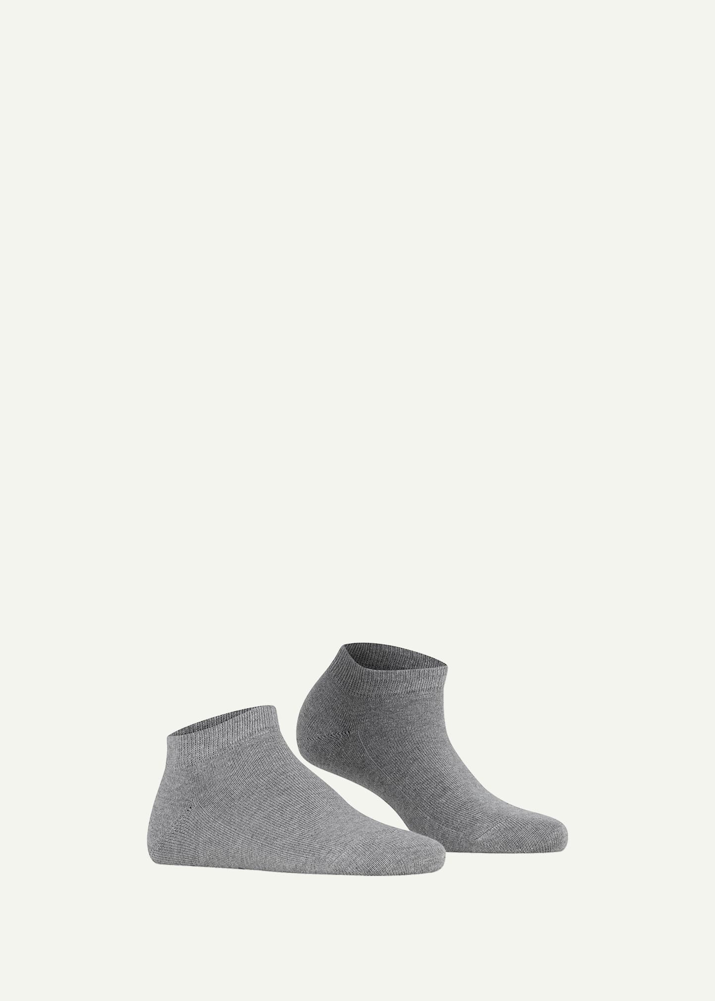 Shop Falke Ribbed Sneaker Socks In Greymix