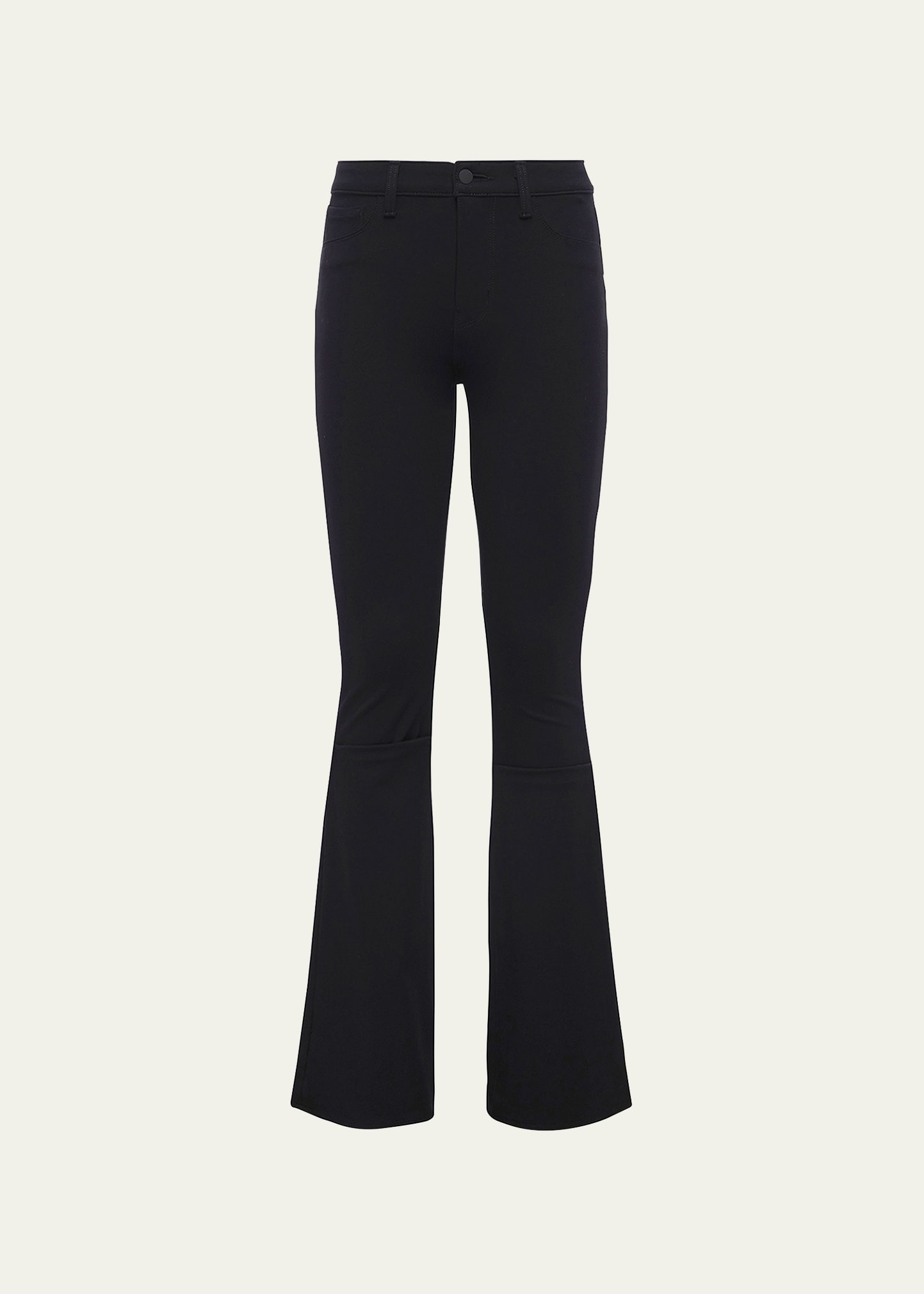 L Agence Marty High Rise Flare Jeans In Black