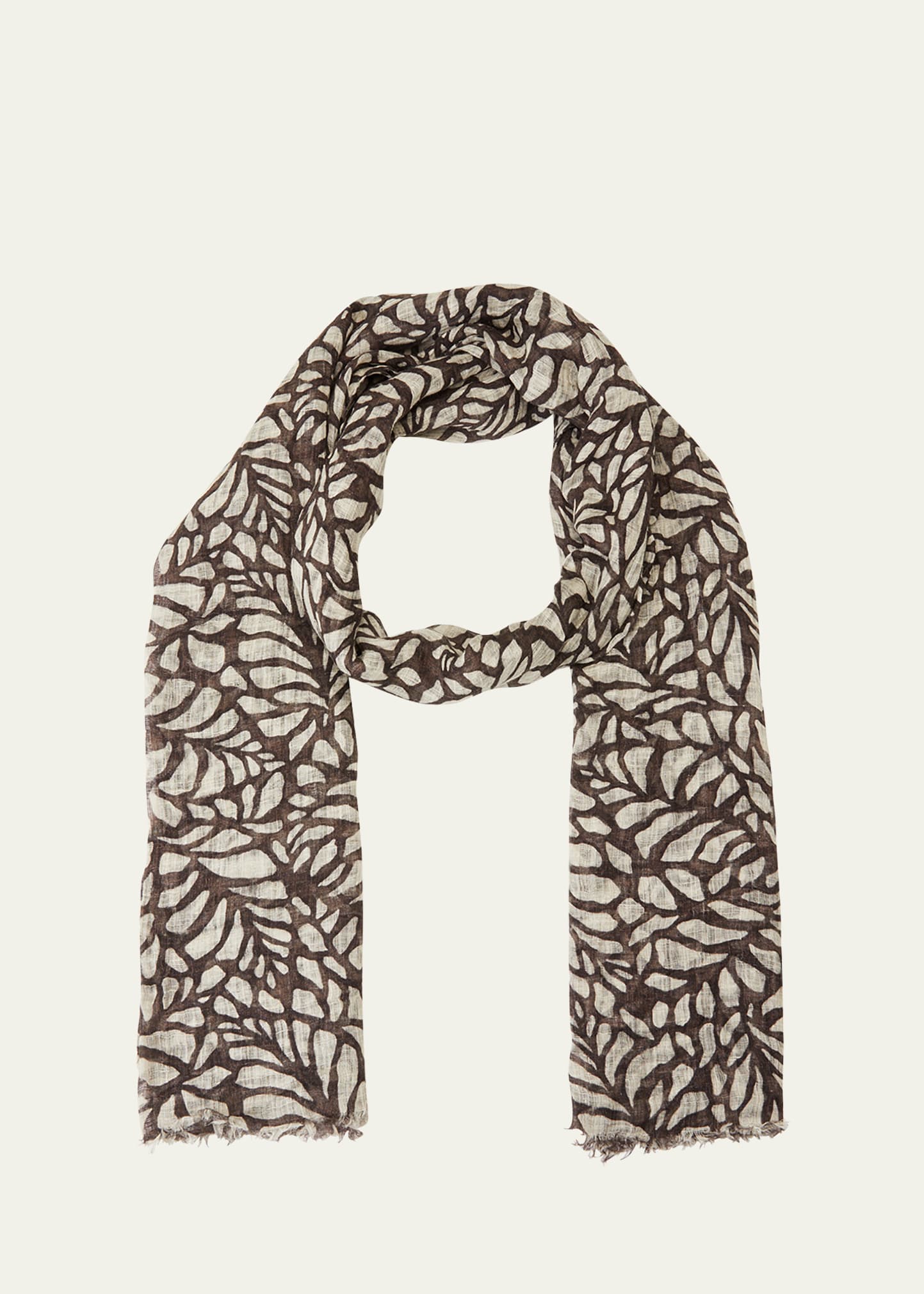 Brunello Cucinelli Square Scarf In Cx712 Chocolate L
