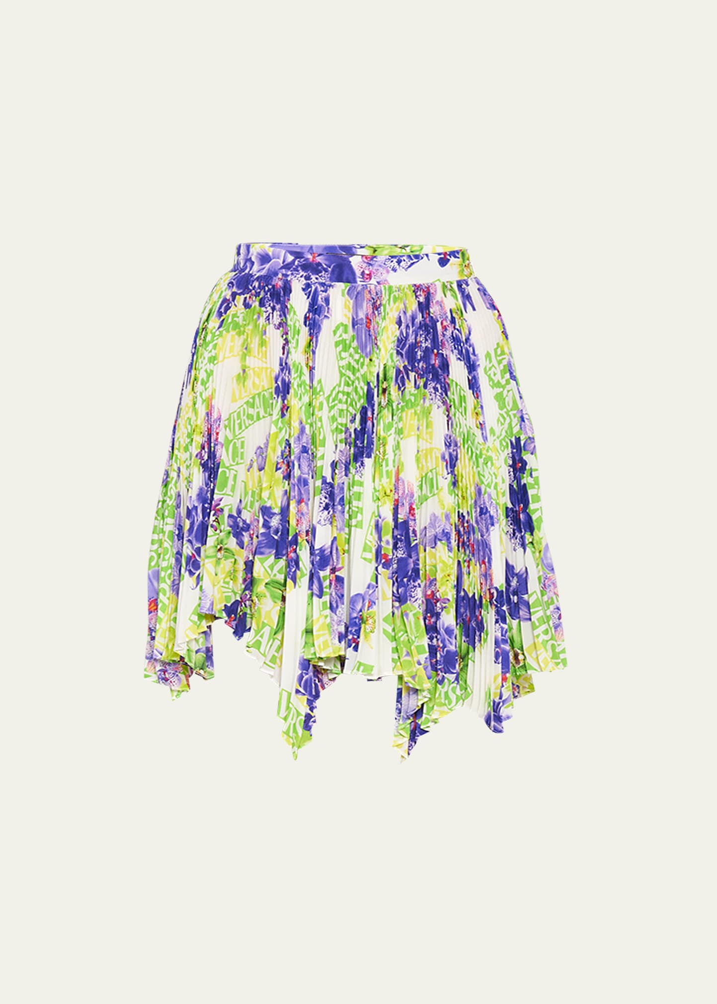 Crepe De Chine Printed Skirt