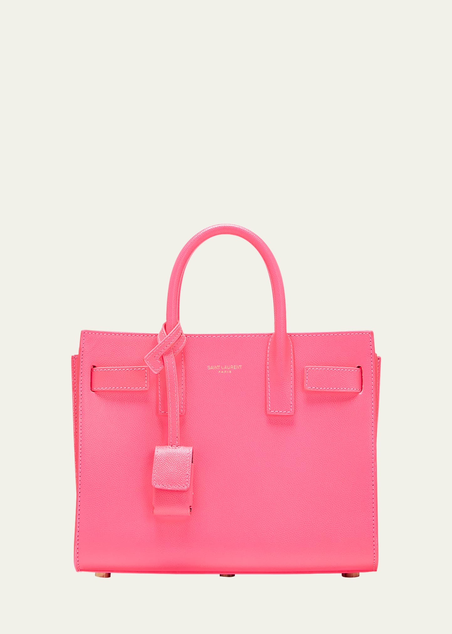 Saint Laurent Sac De Jour Nano Top-handle Bag In Bright Pink