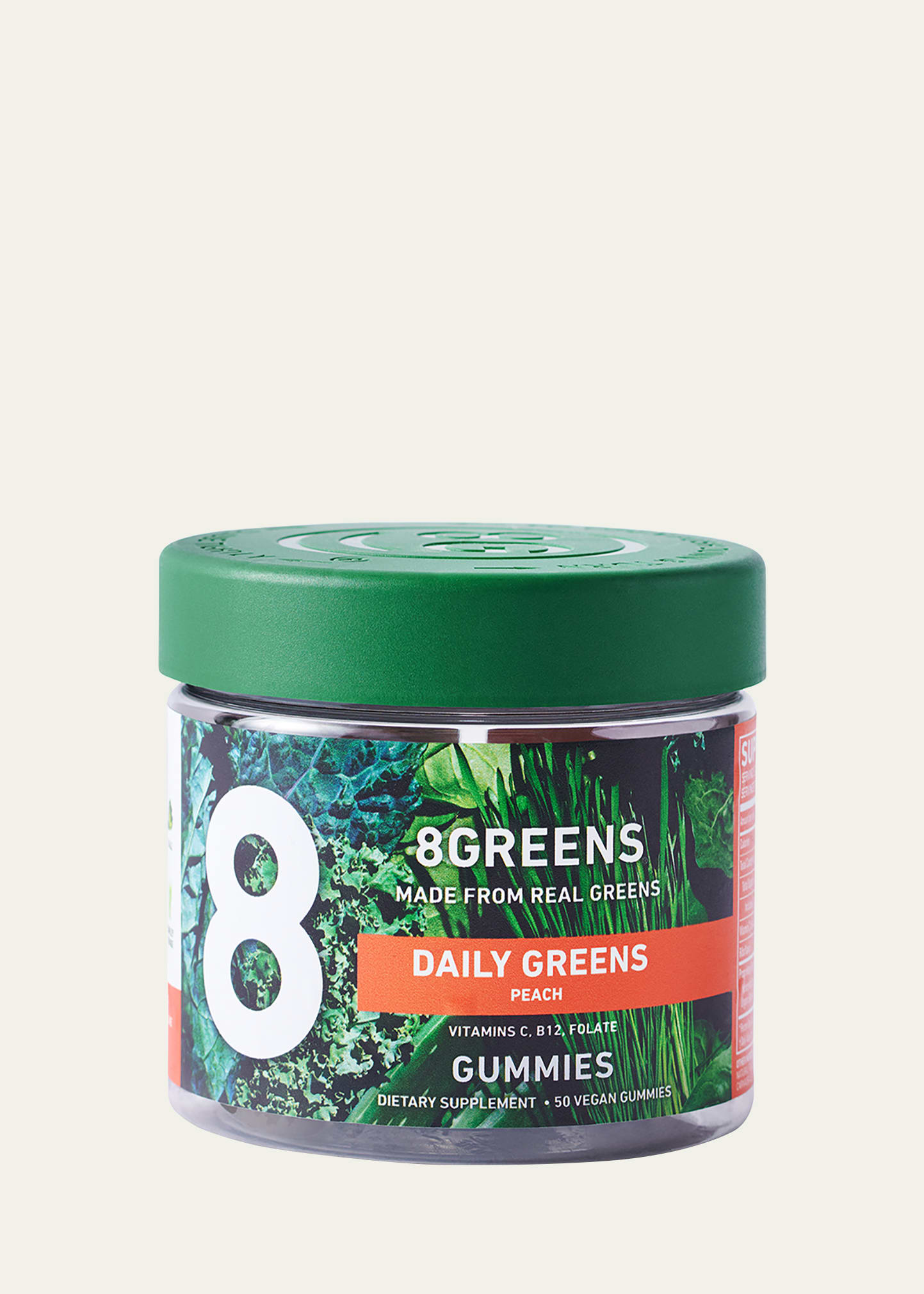 Peach Daily Greens Gummies Dietary Supplement, 50 Count