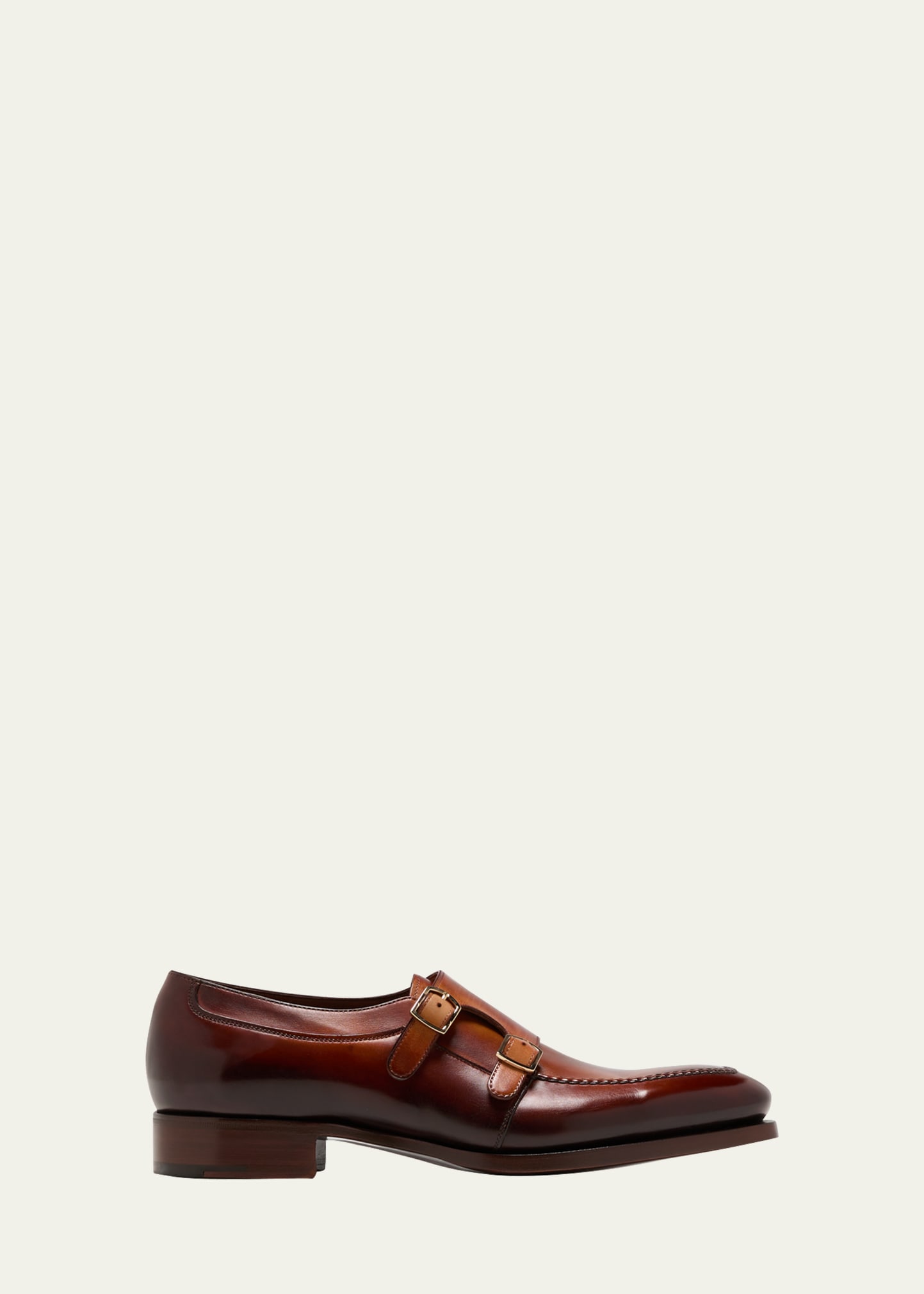 Santoni fringed-trim loafers - Brown