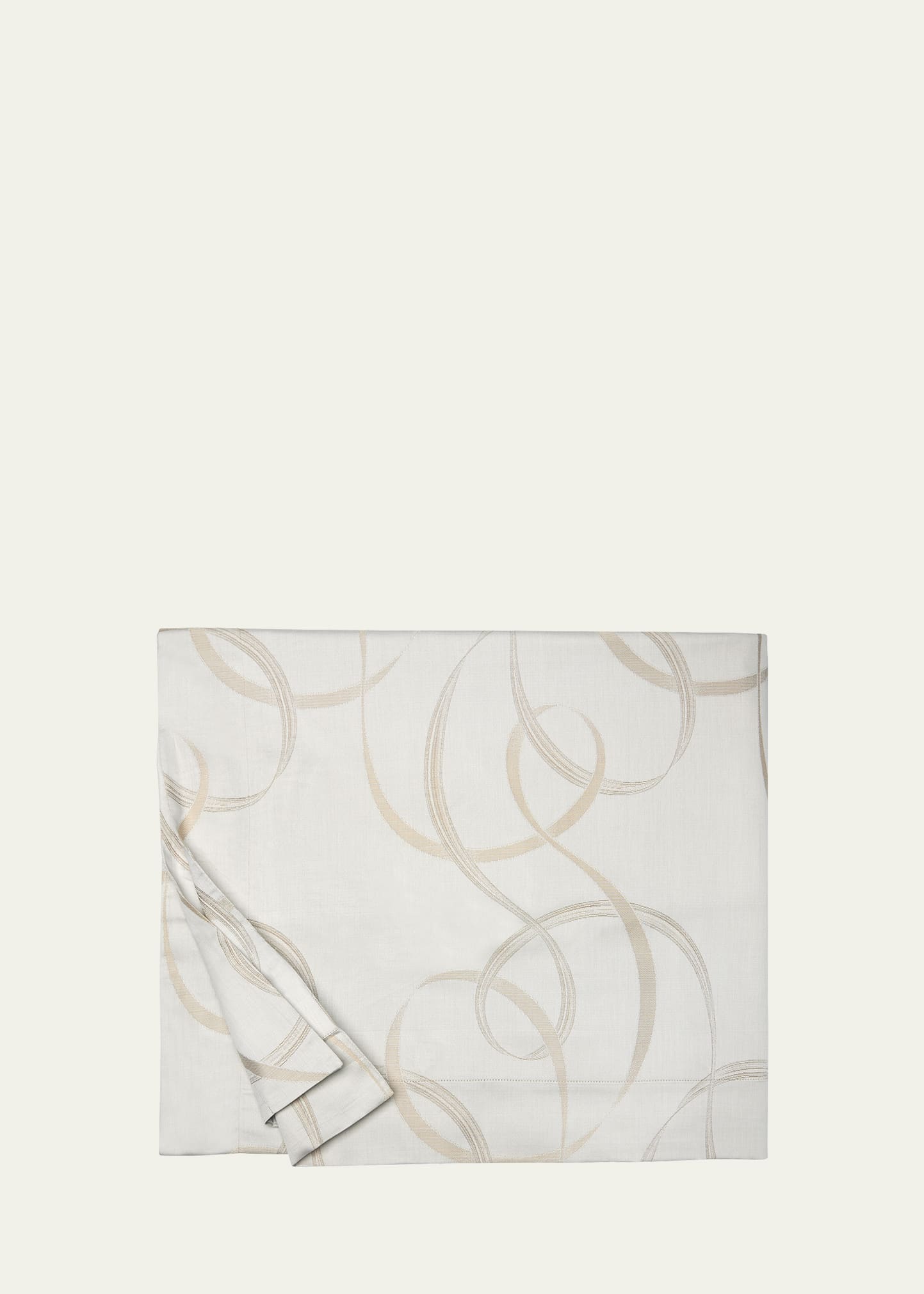 Shop Sferra Caravino Full Queen Duvet Cover 88" X 92" In Dark Khaki