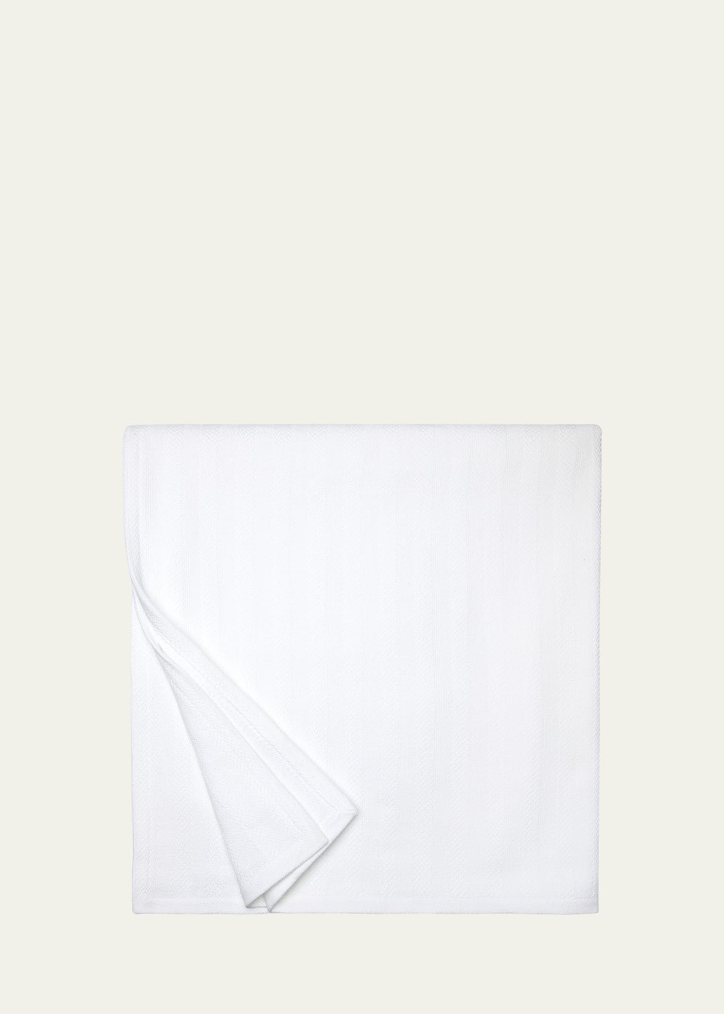 Sferra Tavira Full/queen Blanket, 100" X 100" In White