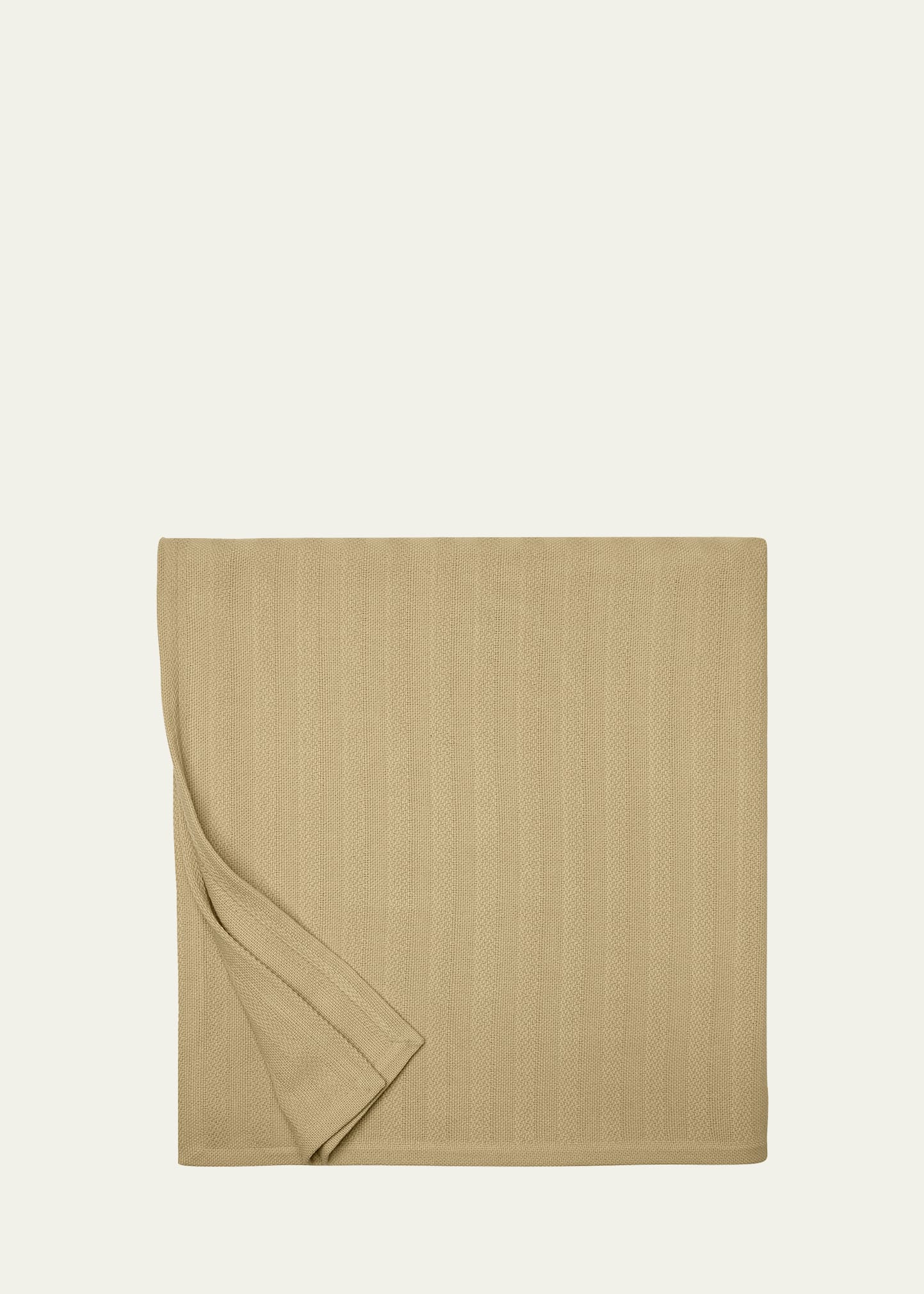 Sferra Tavira Full/queen Blanket, 100" X 100" In Dark Khaki