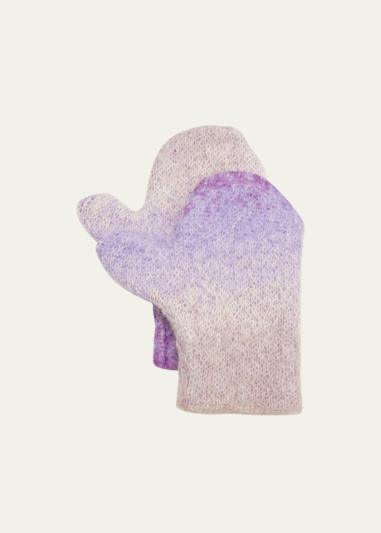 ERL Kid's Gradient Mohair Knit Mittens