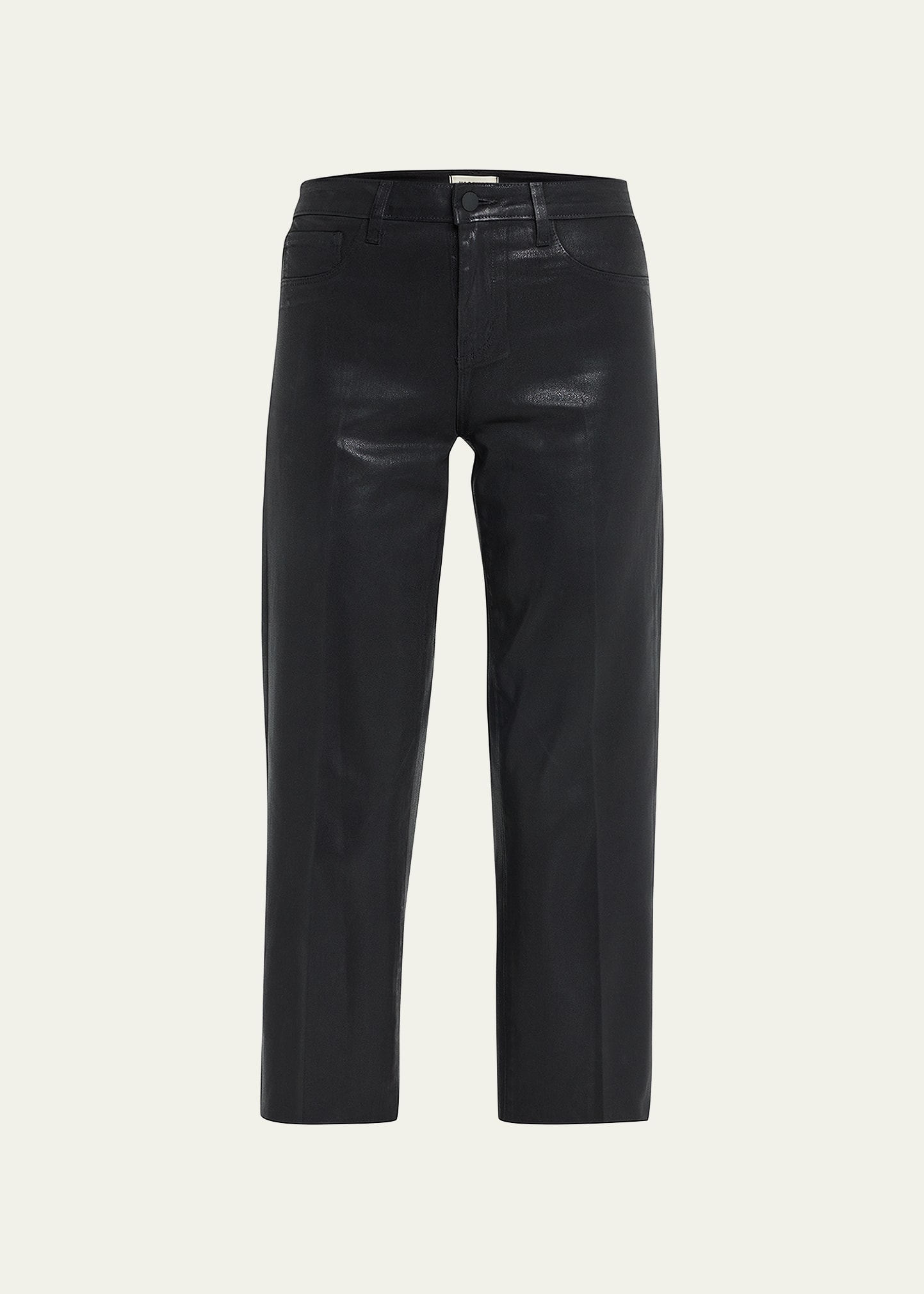 L'Agence Wanda High Rise Cropped Wide Jeans