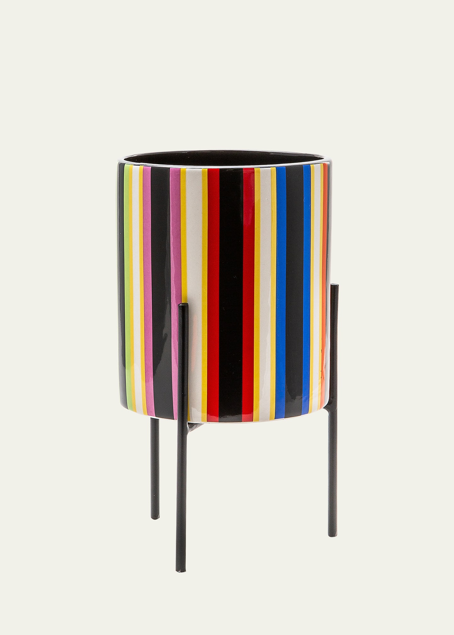 Mackenzie-childs Avant Garden Stripe Tabletop Planter