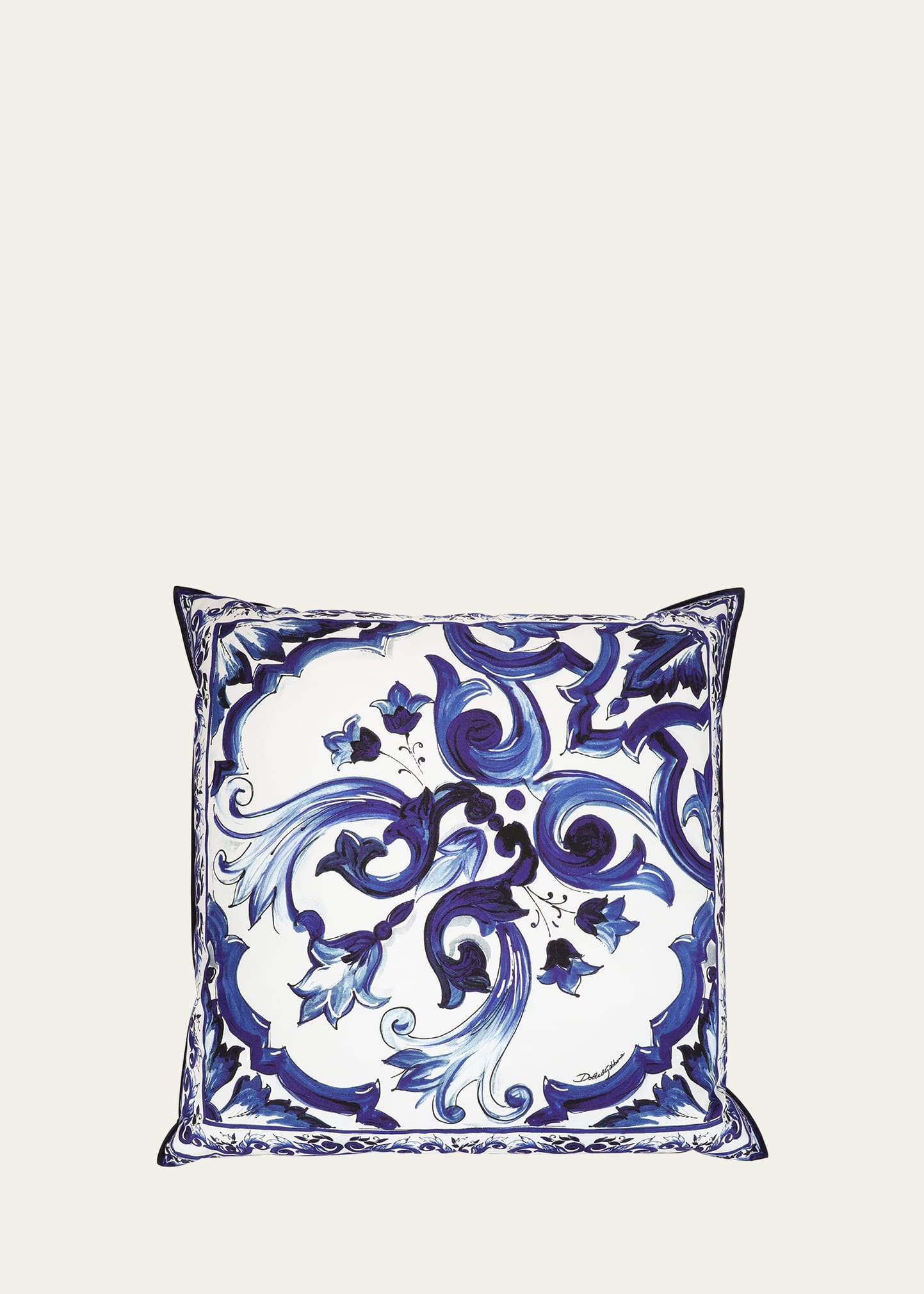 Dolce & Gabbana Mediterraneo-print Silk Cushion