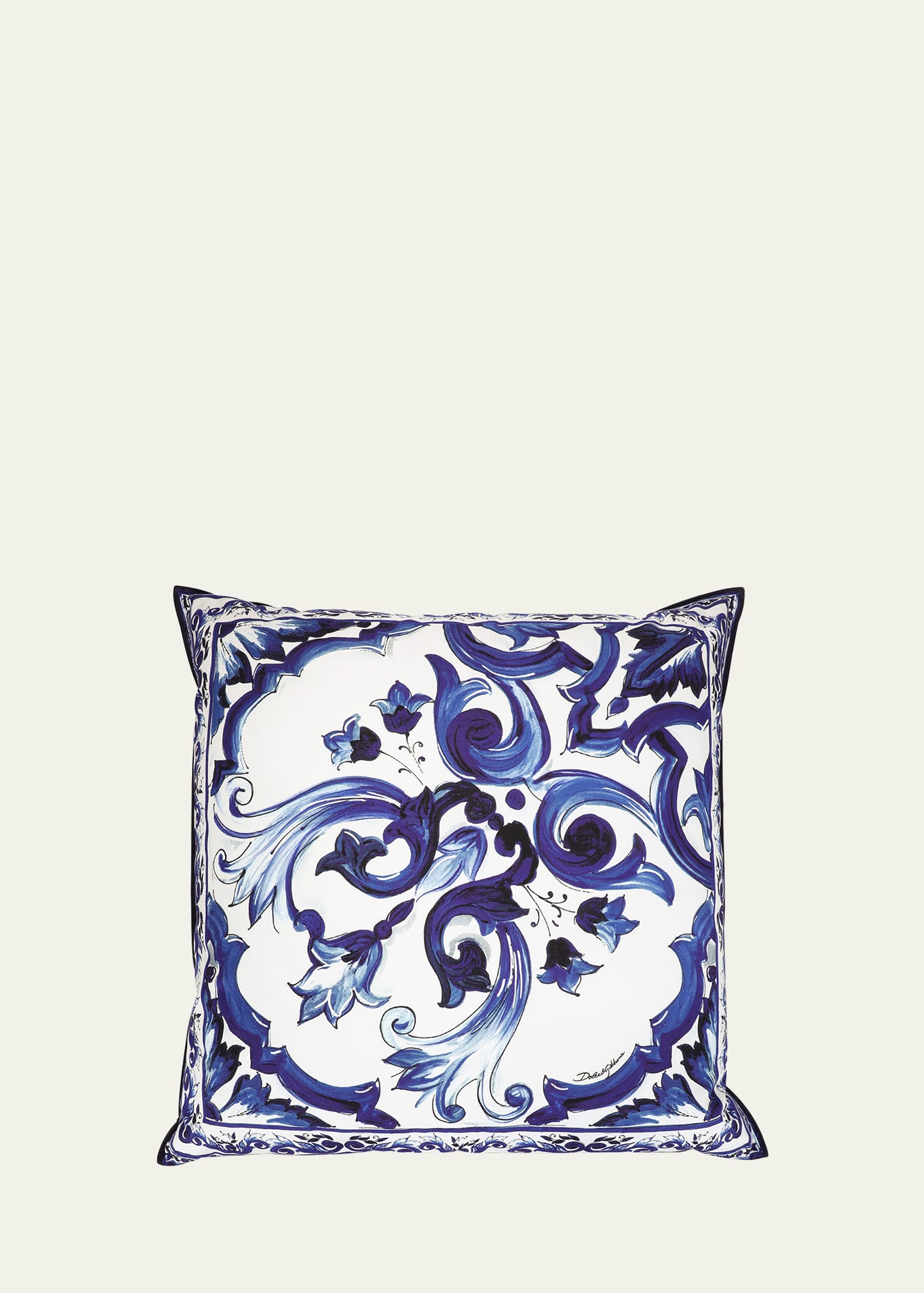 DOLCE & GABBANA DUCHESSE COTTON CANVAS CUSHION